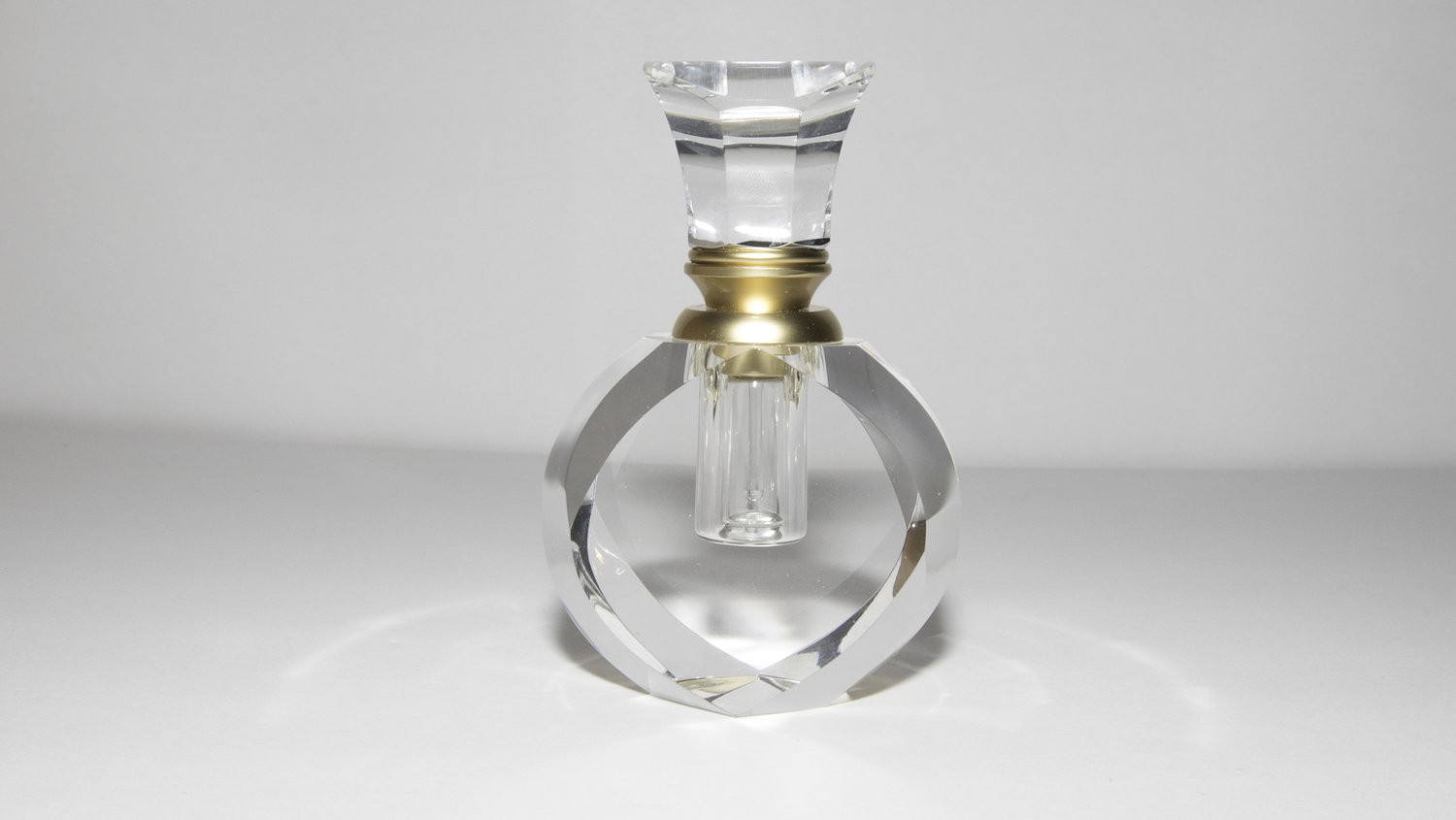 Medium Anointing Oil Bottle with Gold Accent — Michael Conti Ministries