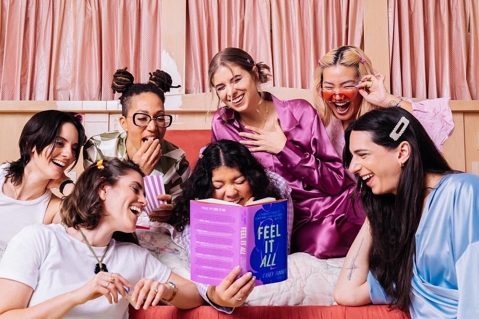 Bringing to life what I grew up thinking (hoping!) slumber parties would look like (reader, they did not look like this) for the launch of FEEL IT ALL by Casey Tanner. I honestly feel so honored and grateful and fulfilled to get to work time &amp; ag