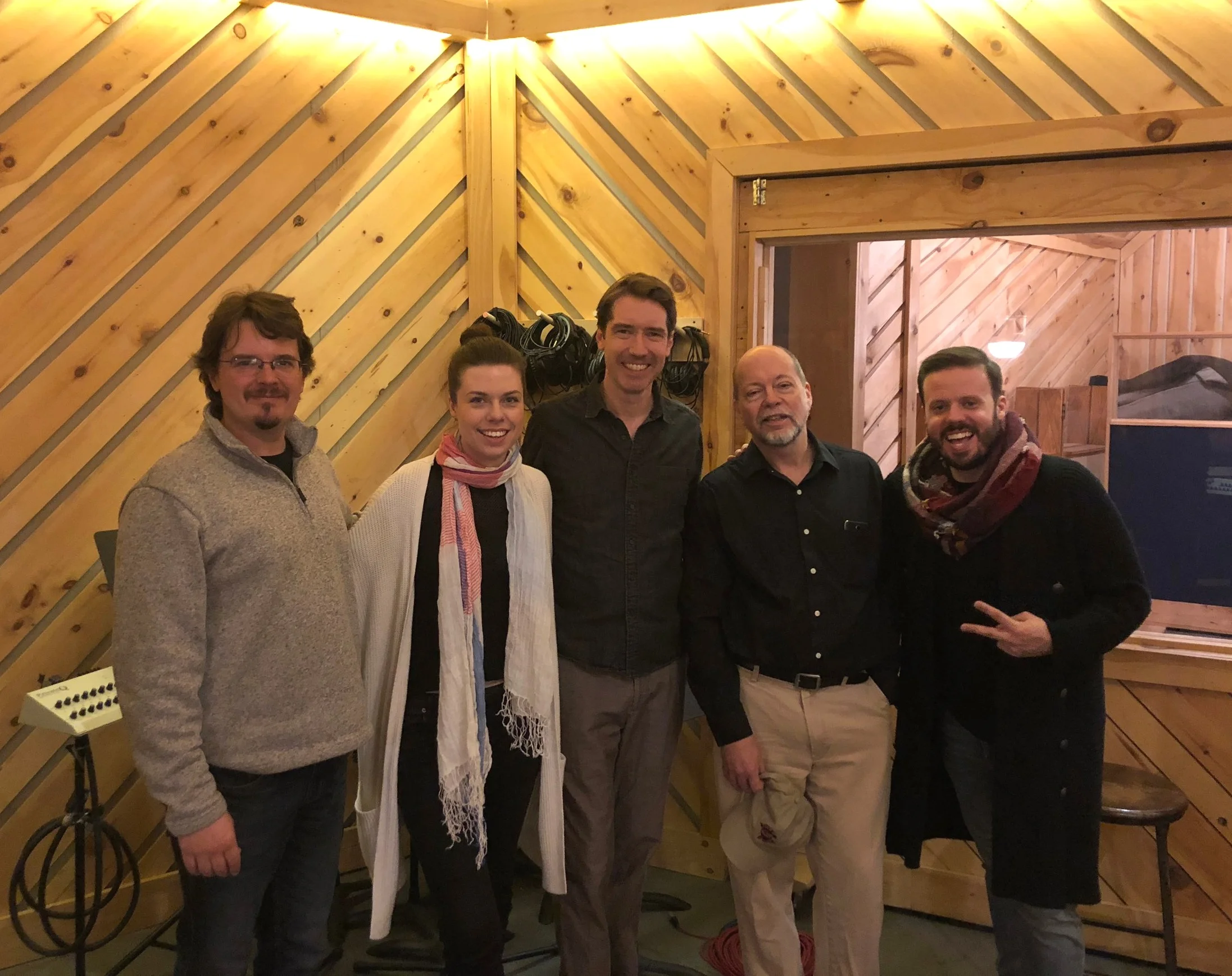 (L-R) Tessa Lark, Ross Martin,  Bob Frederick, and Michael Thurber