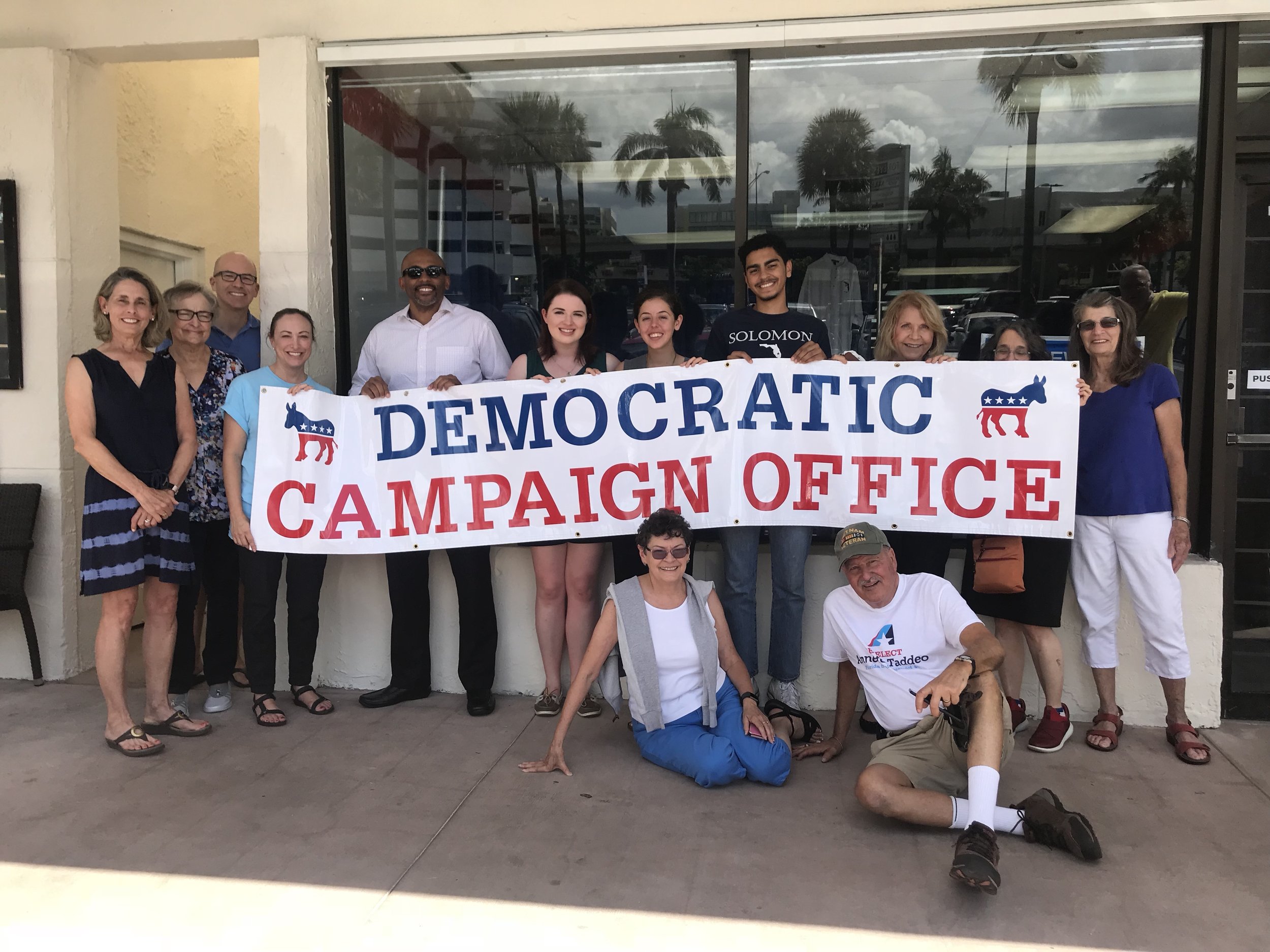 Our volunteers prepare signage!