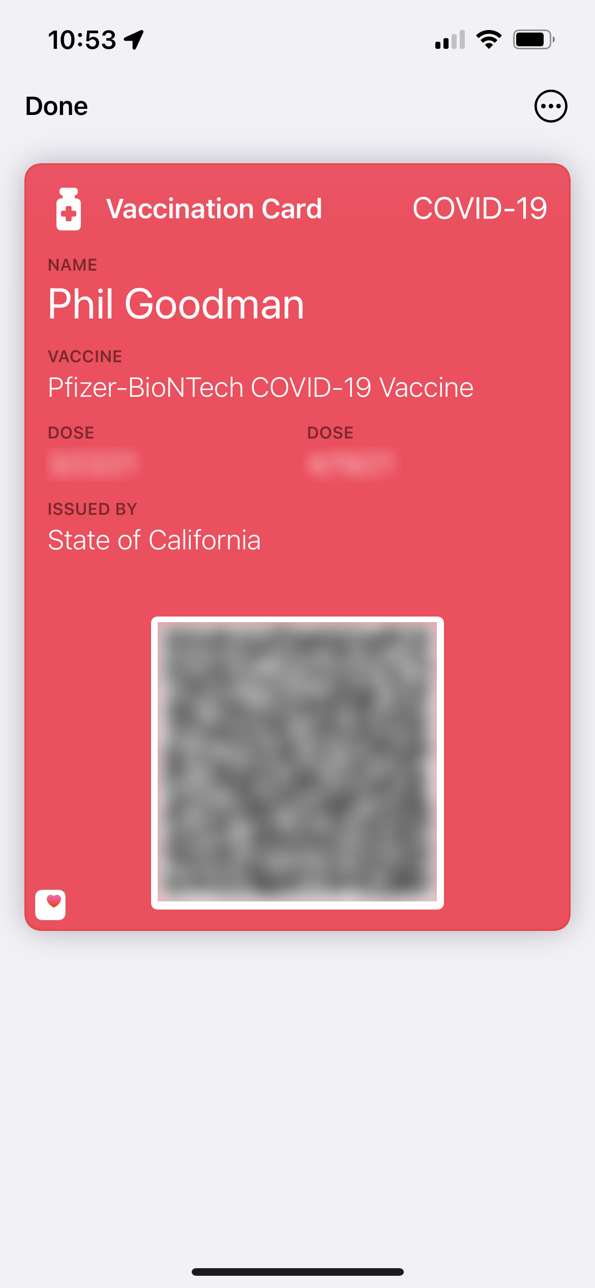 Adding Your Covid-19 Vaccination Record to Your iPhone Wallet