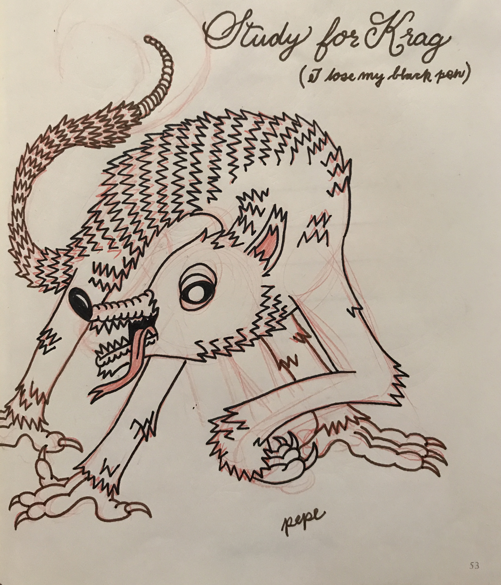 Portrait of a wild Krag