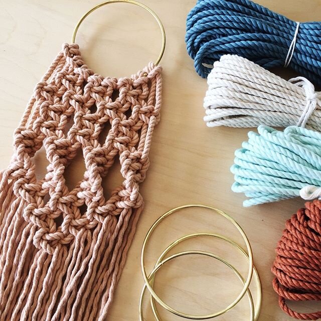 It's happening! My first VIRTUAL macrame workshop 🎉⁠
〰️⁠
I have material kits listed for purchase and a few dates on the calendar to join a live lesson ✨⁠
〰️⁠
As I test out how to provide virtual opportunities I appreciate your patience (and feedbac