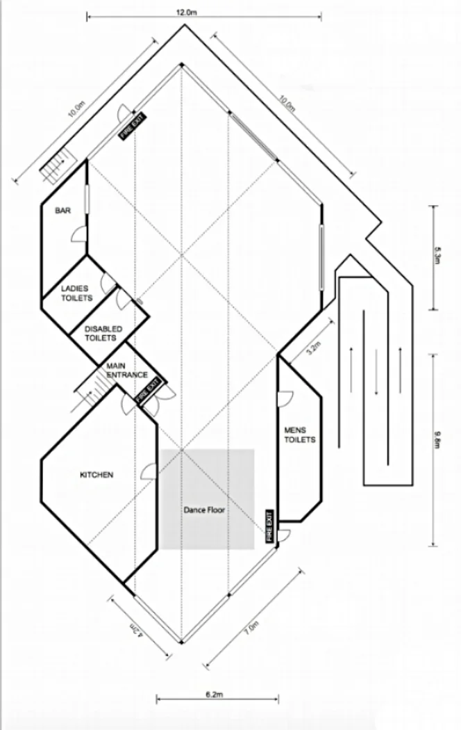 Floor plan of the Chalet