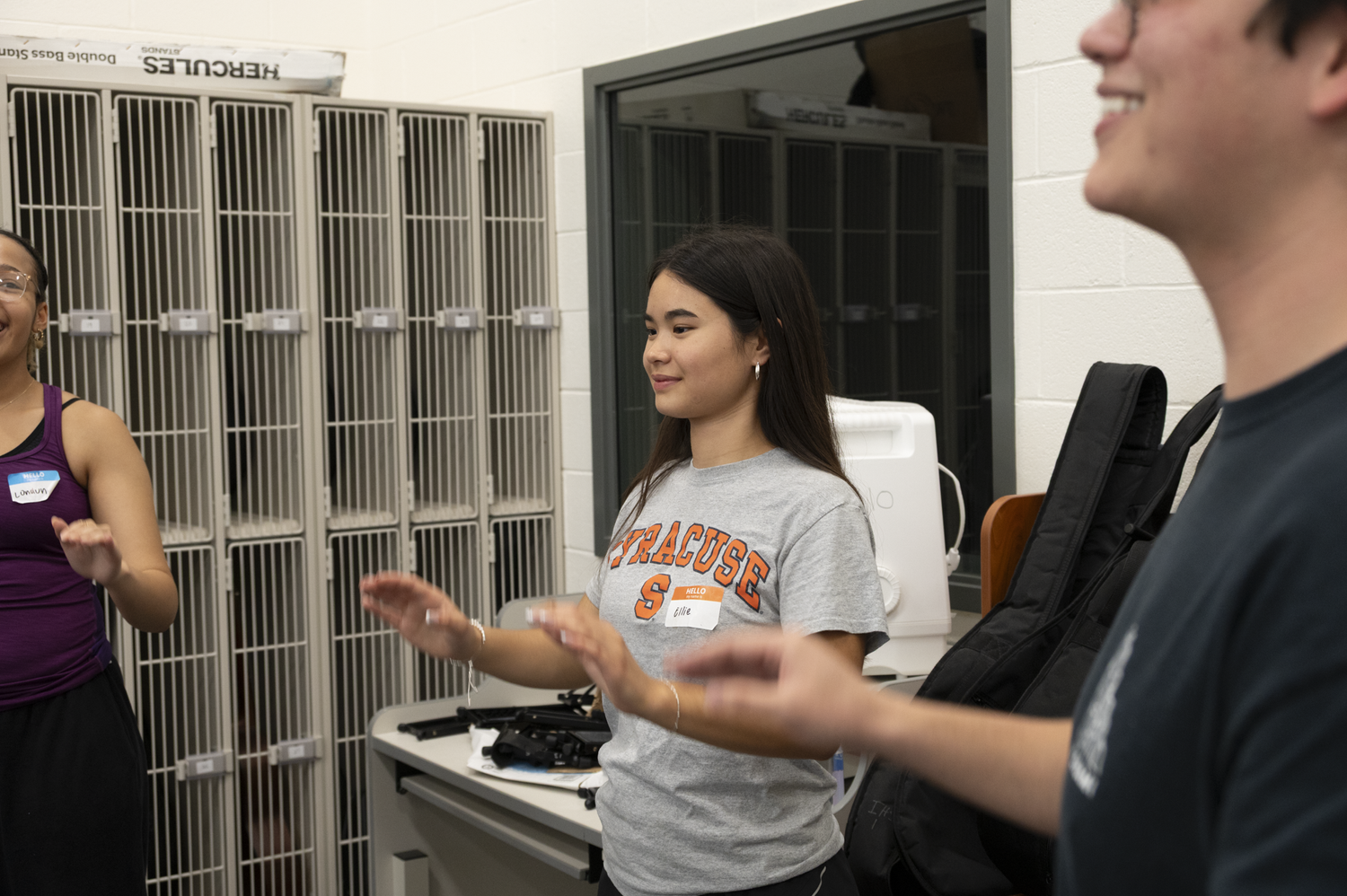 A Silent Command instructor providing individual instruction