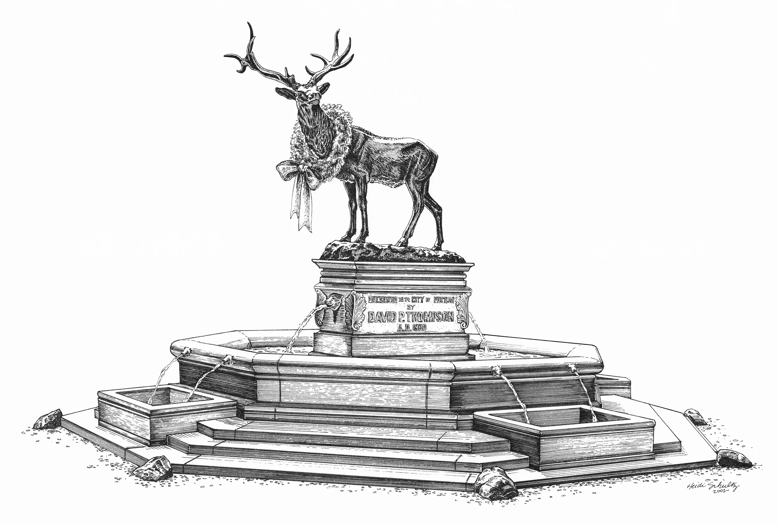 The Thompson Elk statue