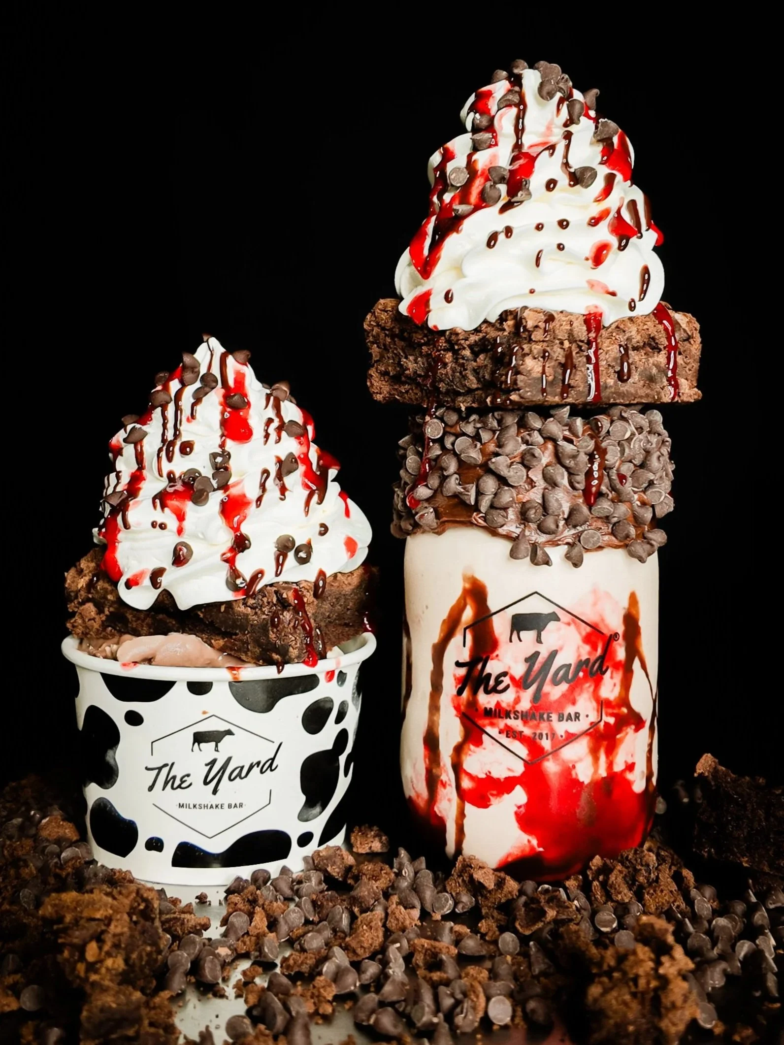 The Yard Milkshake Bar MAY SPECIAL Chocolate Strawberry Swirl