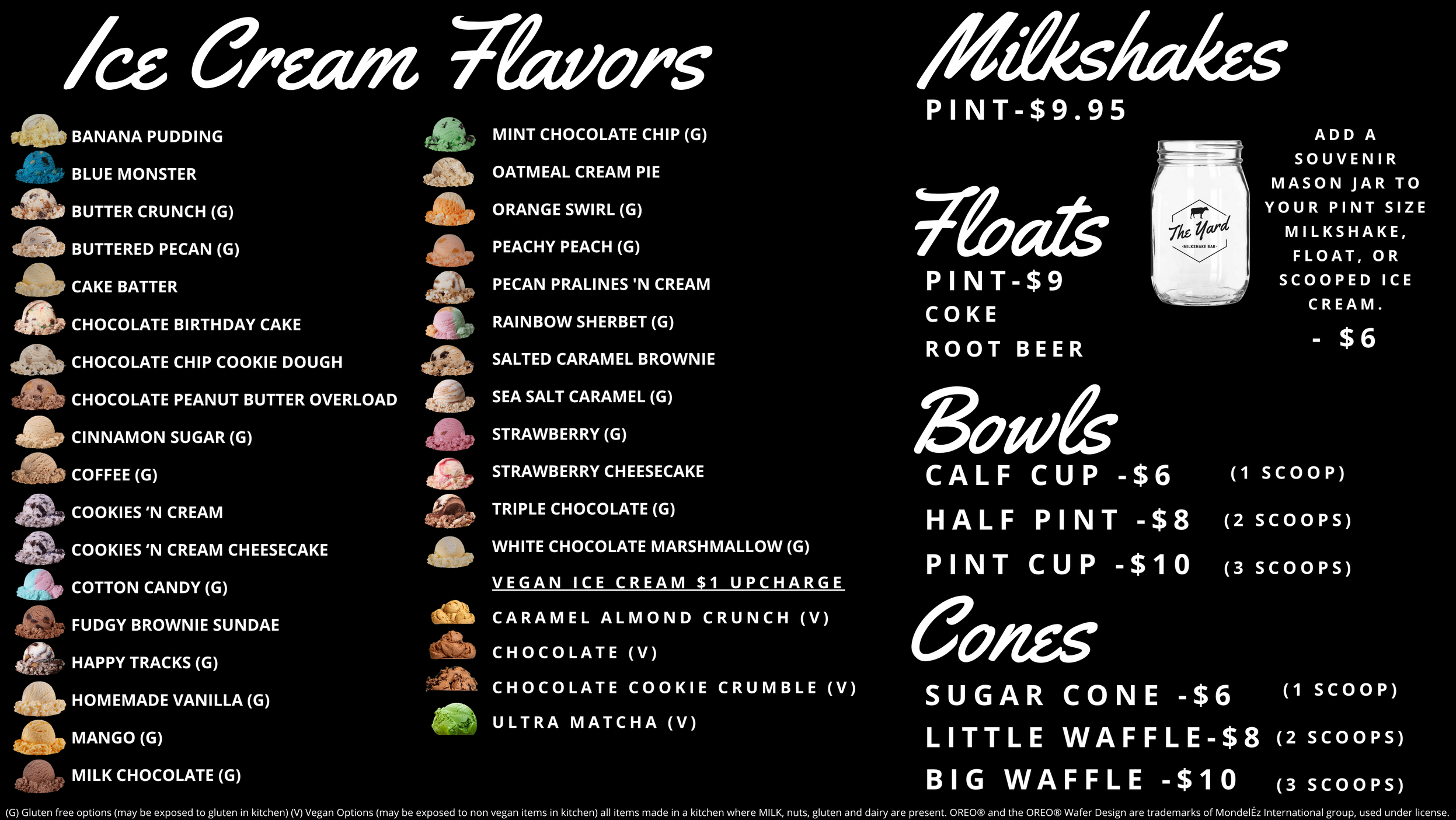 Berkeley Menu — The Yard Milkshake Bar - As seen on Shark Tank