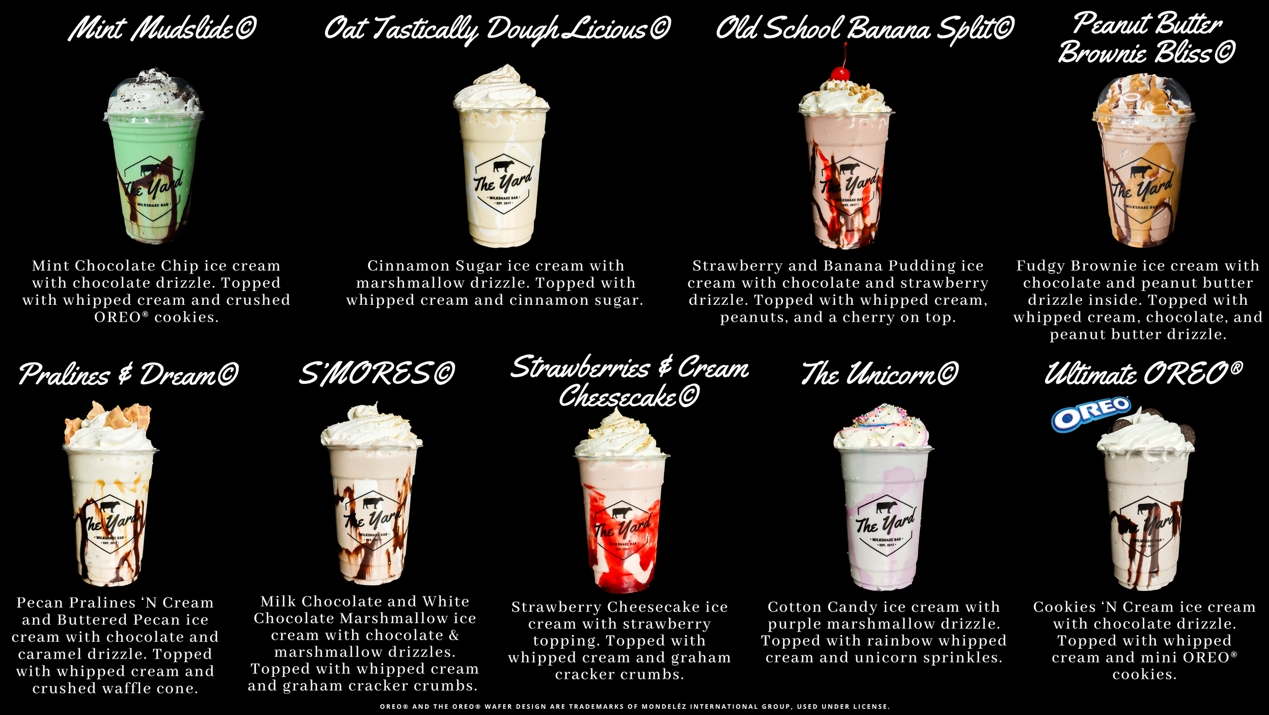 Loaded Pint Milkshakes Pigeon Forge, TN The Yard Milkshake Bar