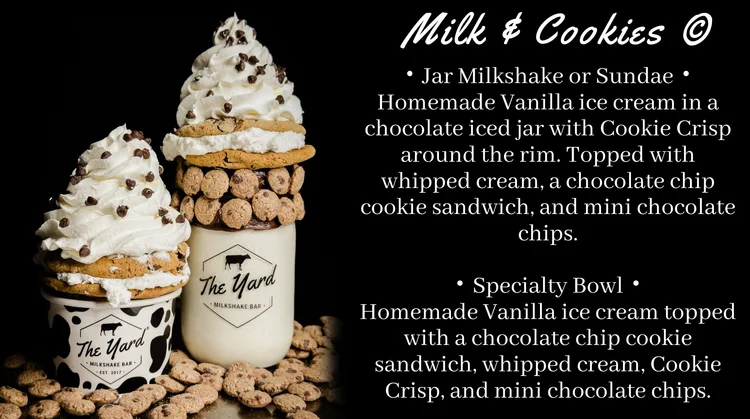 Denver Menu — The Yard Milkshake Bar - As seen on Shark Tank