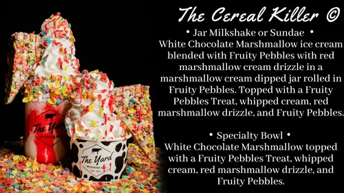 National Harbor Menu — The Yard Milkshake Bar - As seen on Shark Tank