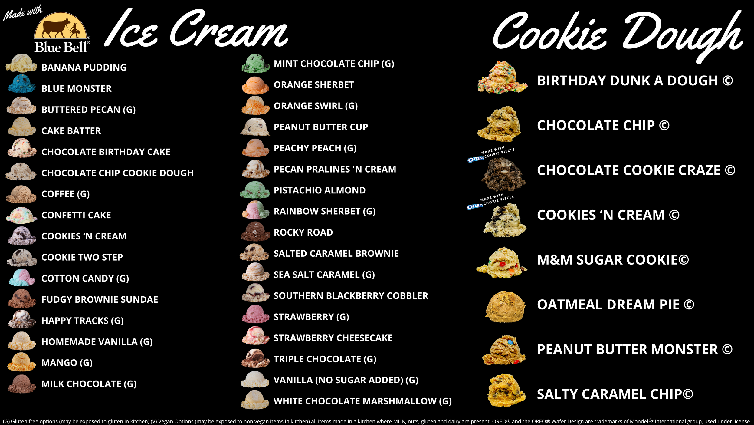 Raleigh_ Ice Cream and Cookie Dough Flavors