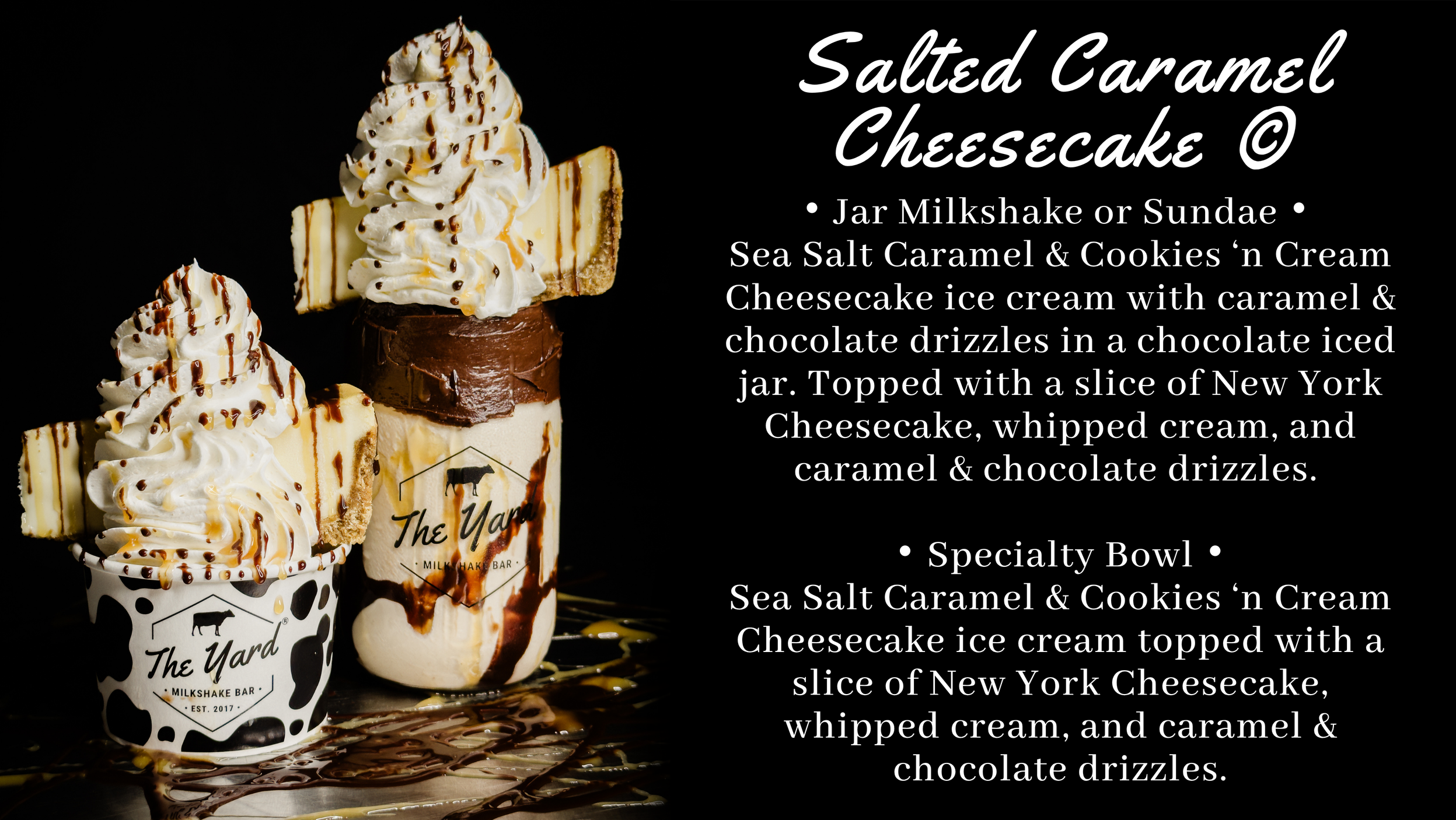 Salted Caramel Cheesecake Specialty at The Yard