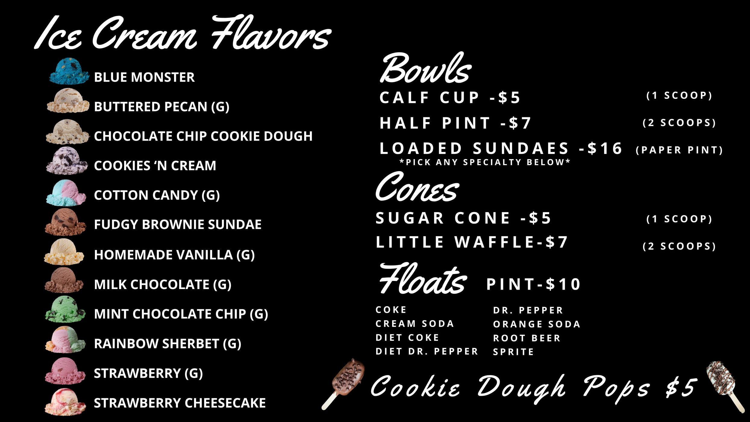 Jacksonville MOBILE Ice Cream Flavors, Bowls, and Cones