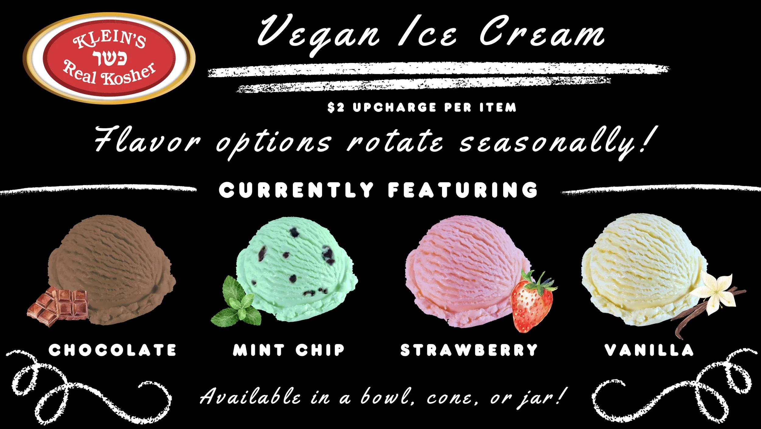 Charlotte Klein's Real Kosher Vegan Ice Cream at The Yard Milkshake Bar