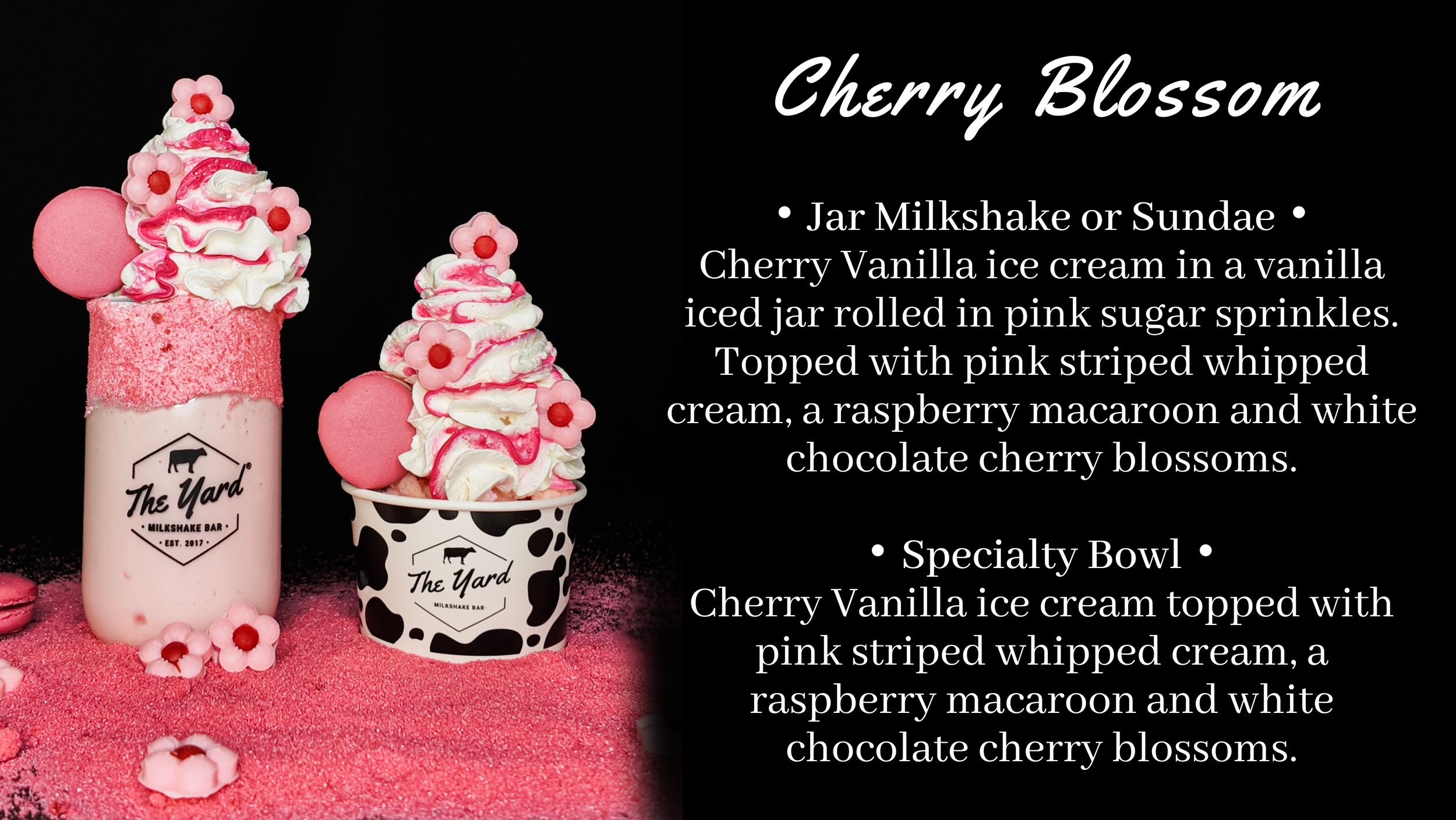 National Harbor Specialty: Cherry Blossom Milkshake, Sundae, or Bowl