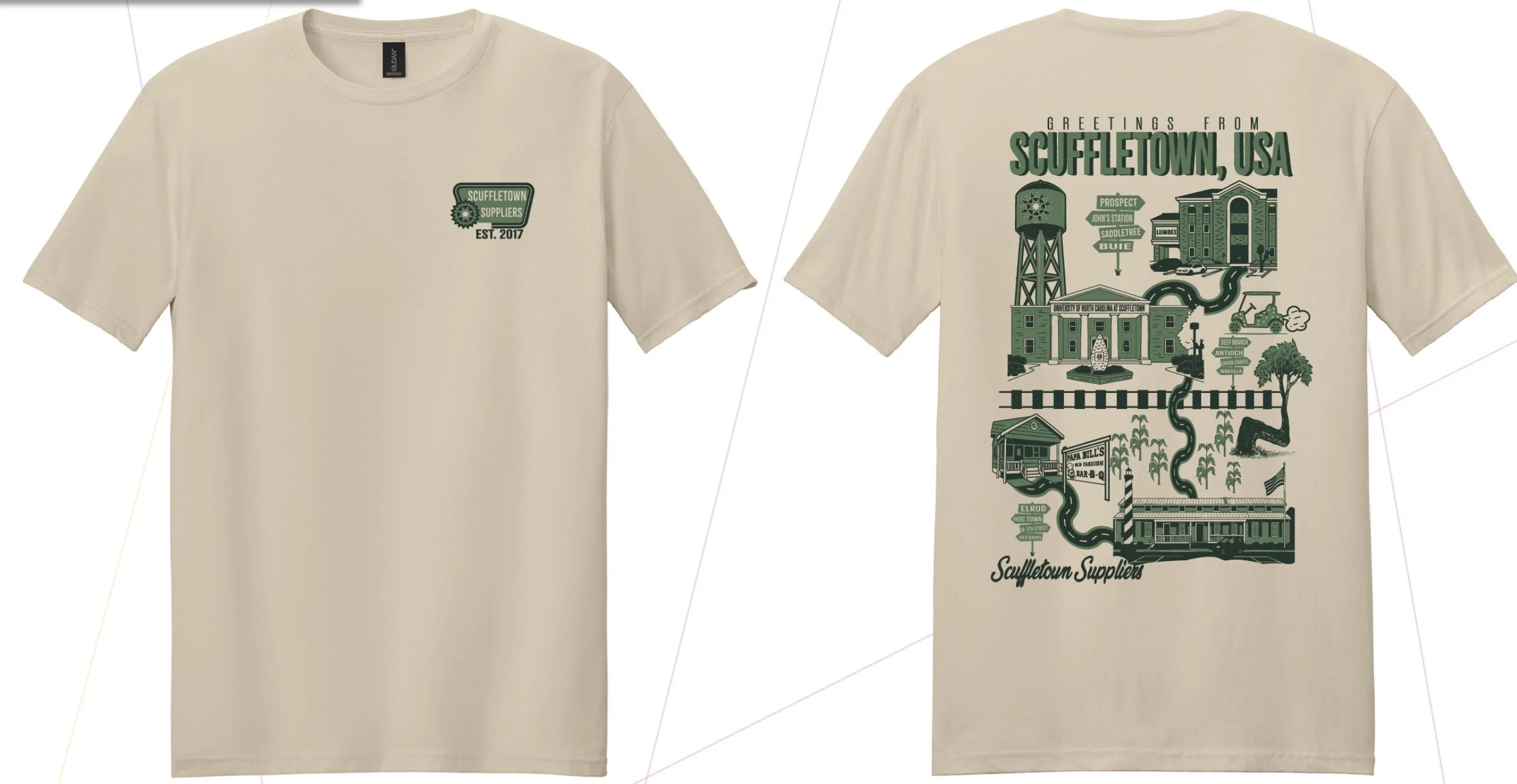 All Roads Lead to Scuffletown Tee