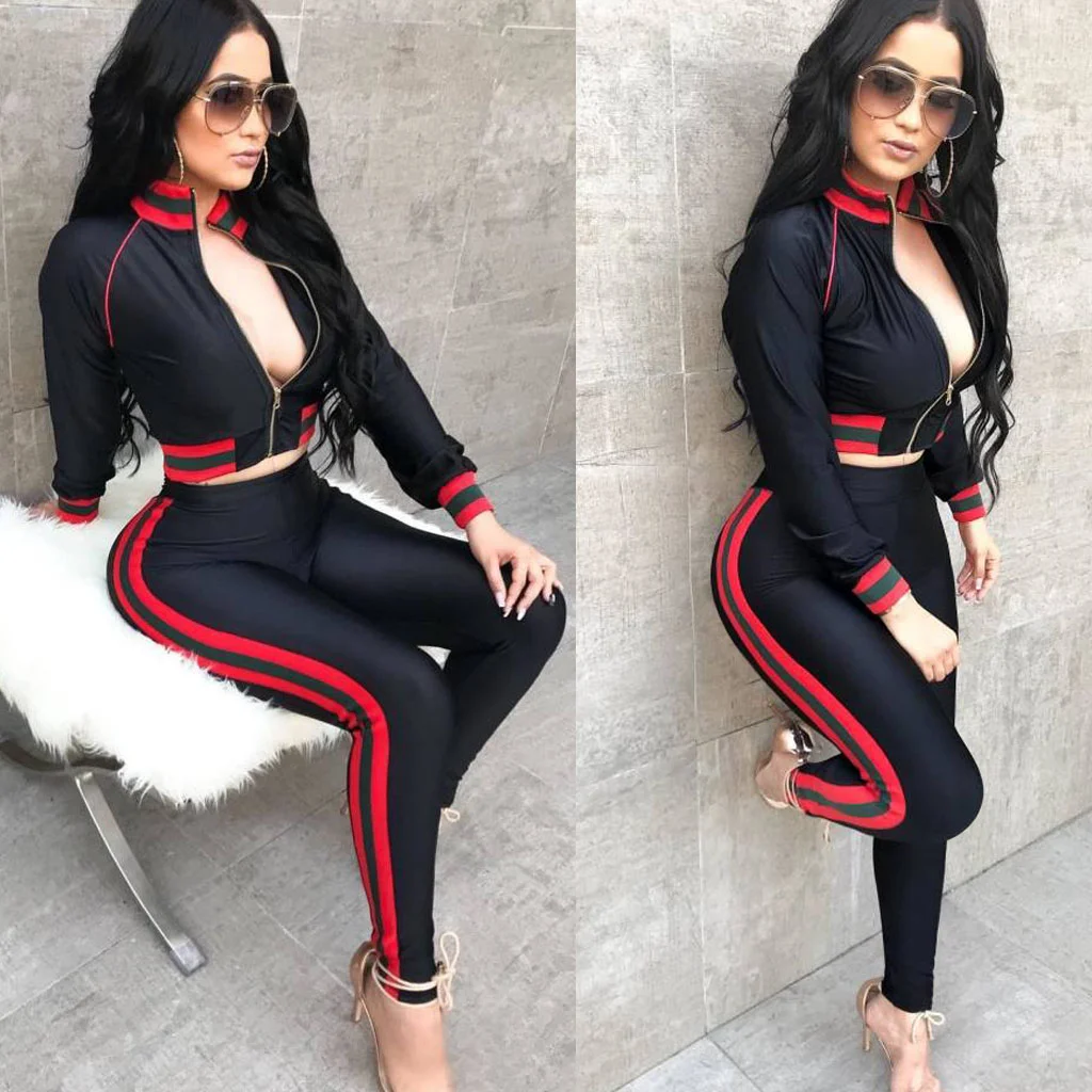 Sexy Curvy Tracksuit with Contrast Bands.jpg