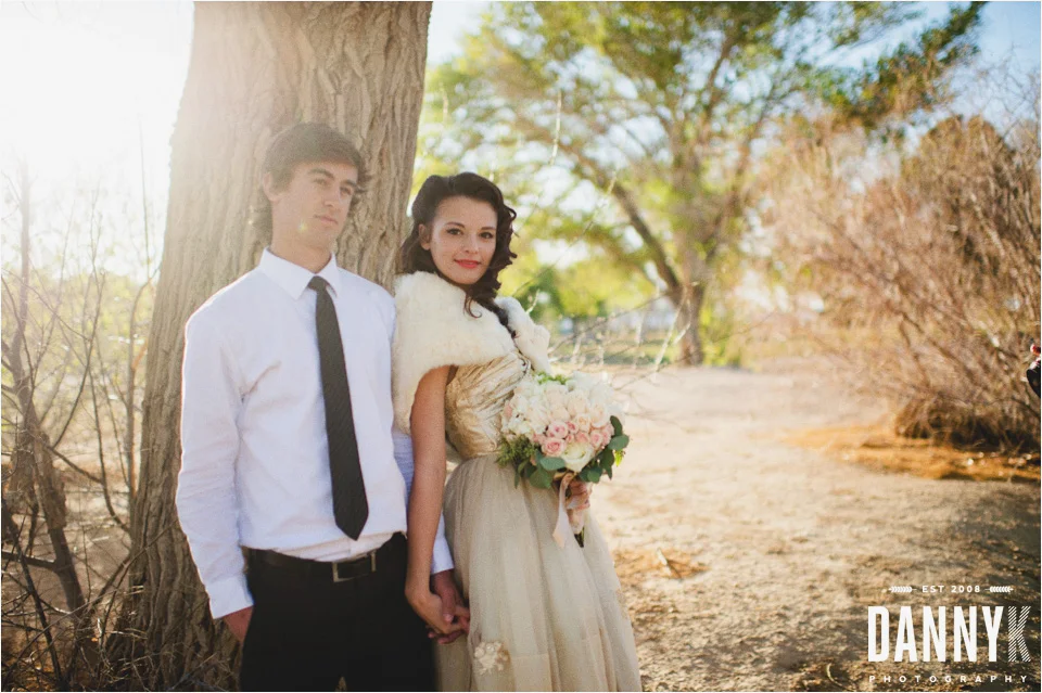 Destination styled wedding photos outside Las Vegas, NV
