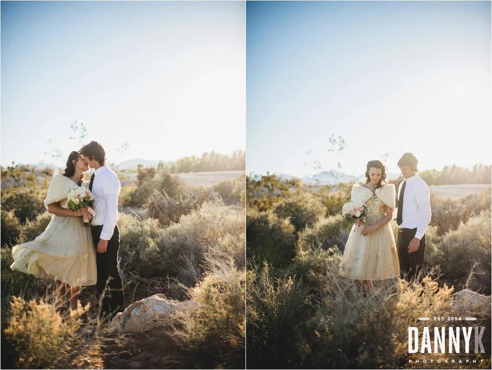 Destination styled wedding photos outside Las Vegas, NV