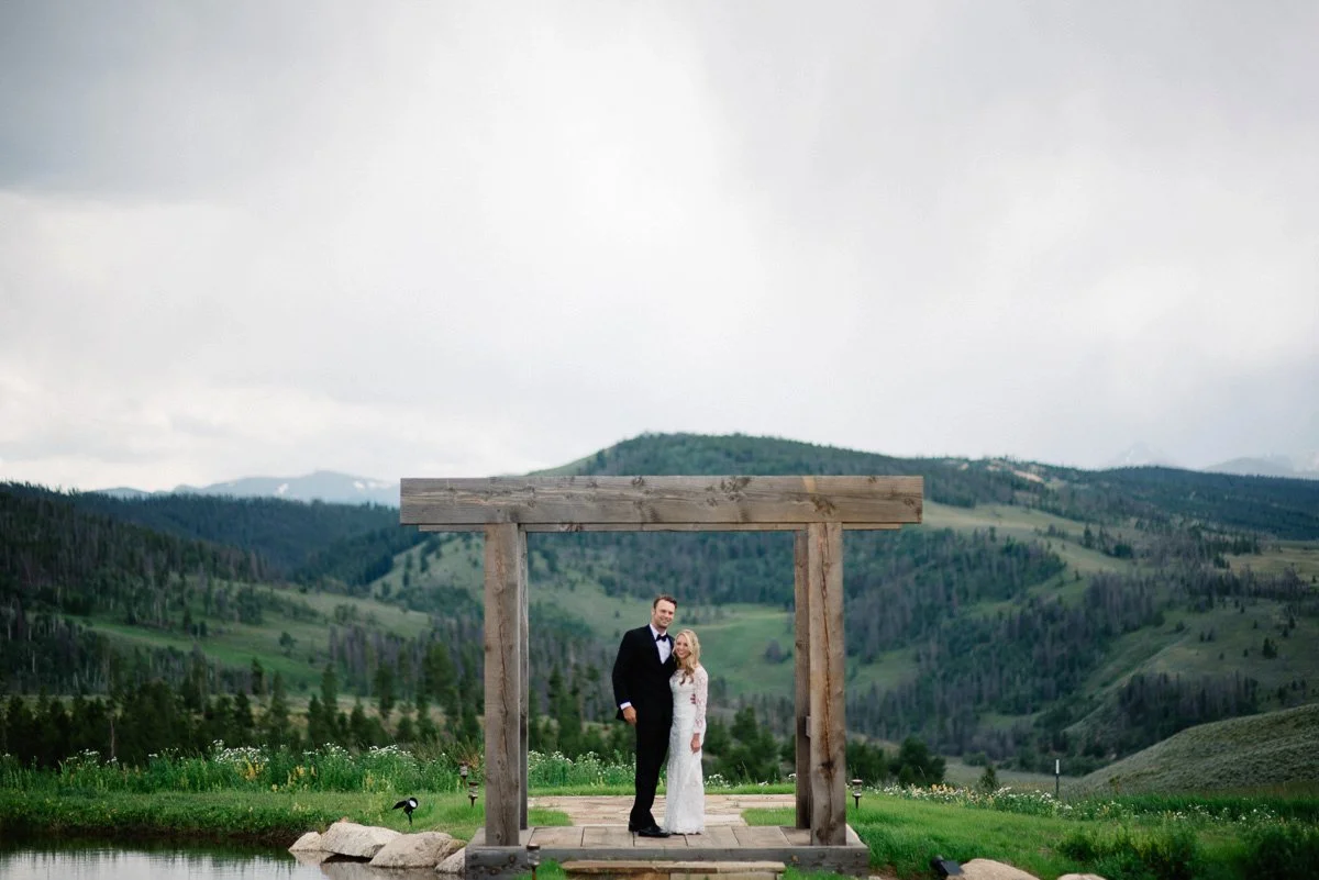 first look destination wedding photographer at strawberry creek ranch in granby colorado