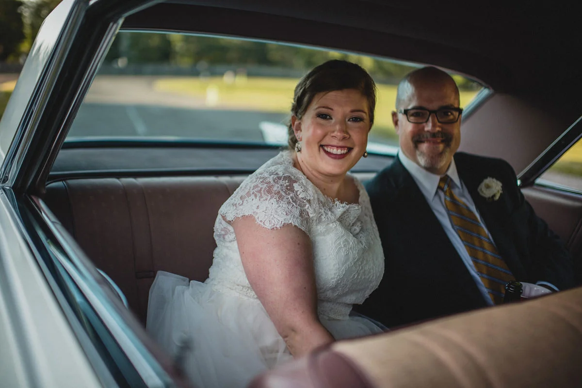 Memphis wedding photography of couple as they leave their ceremony