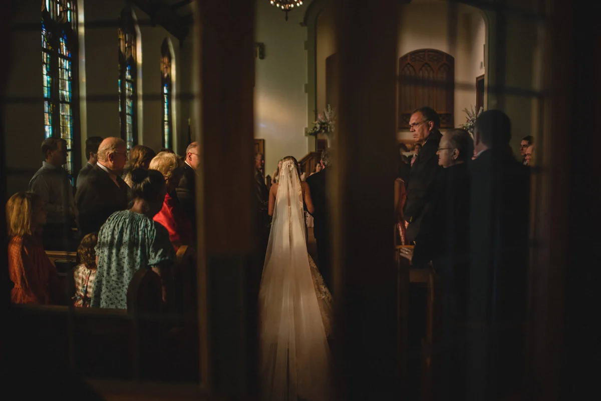 The moment just before the ceremony in New Albany by Oxford MS Wedding Photographer