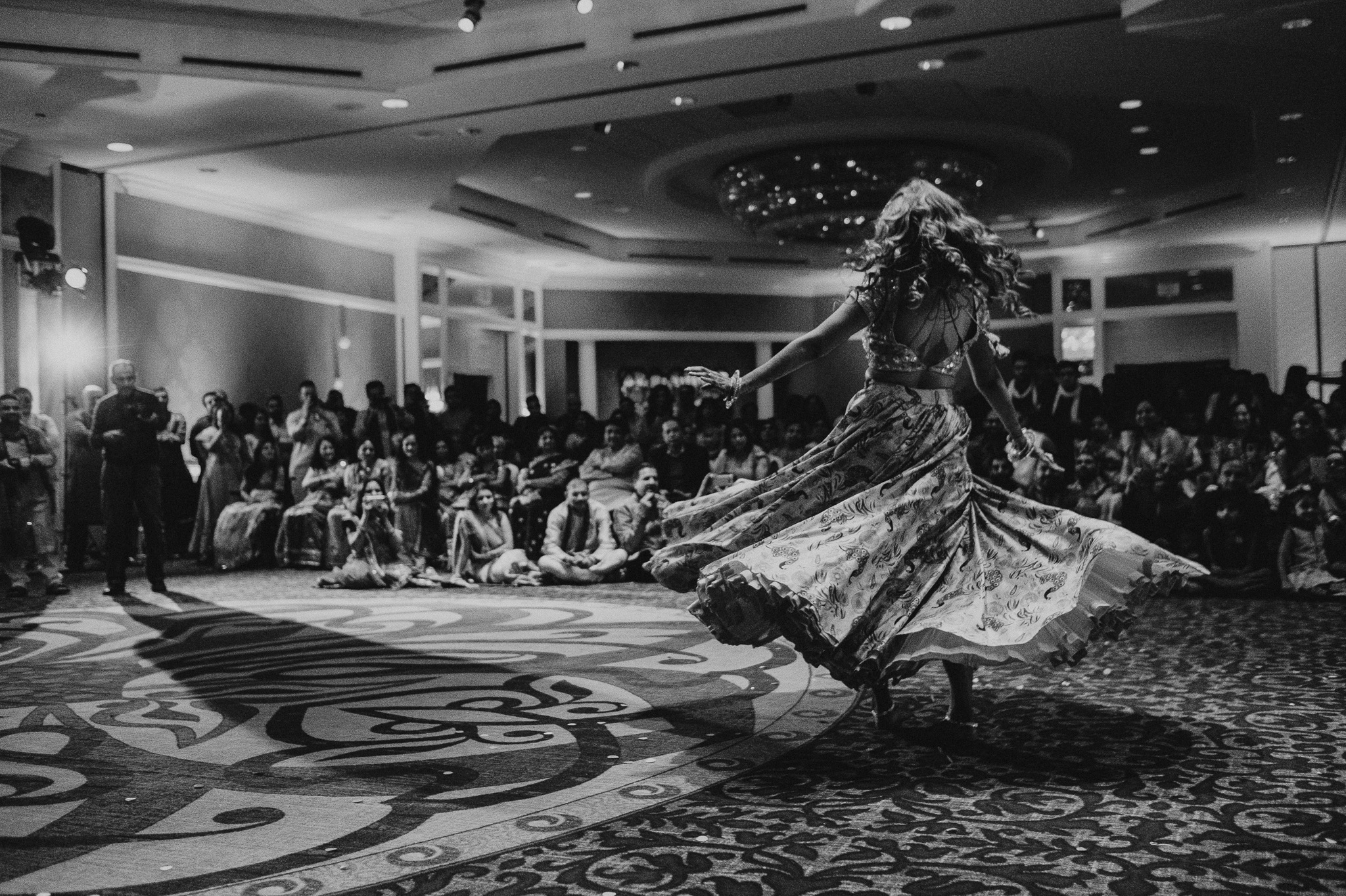 Indian wedding garba at the hilton city center in charlotte nc