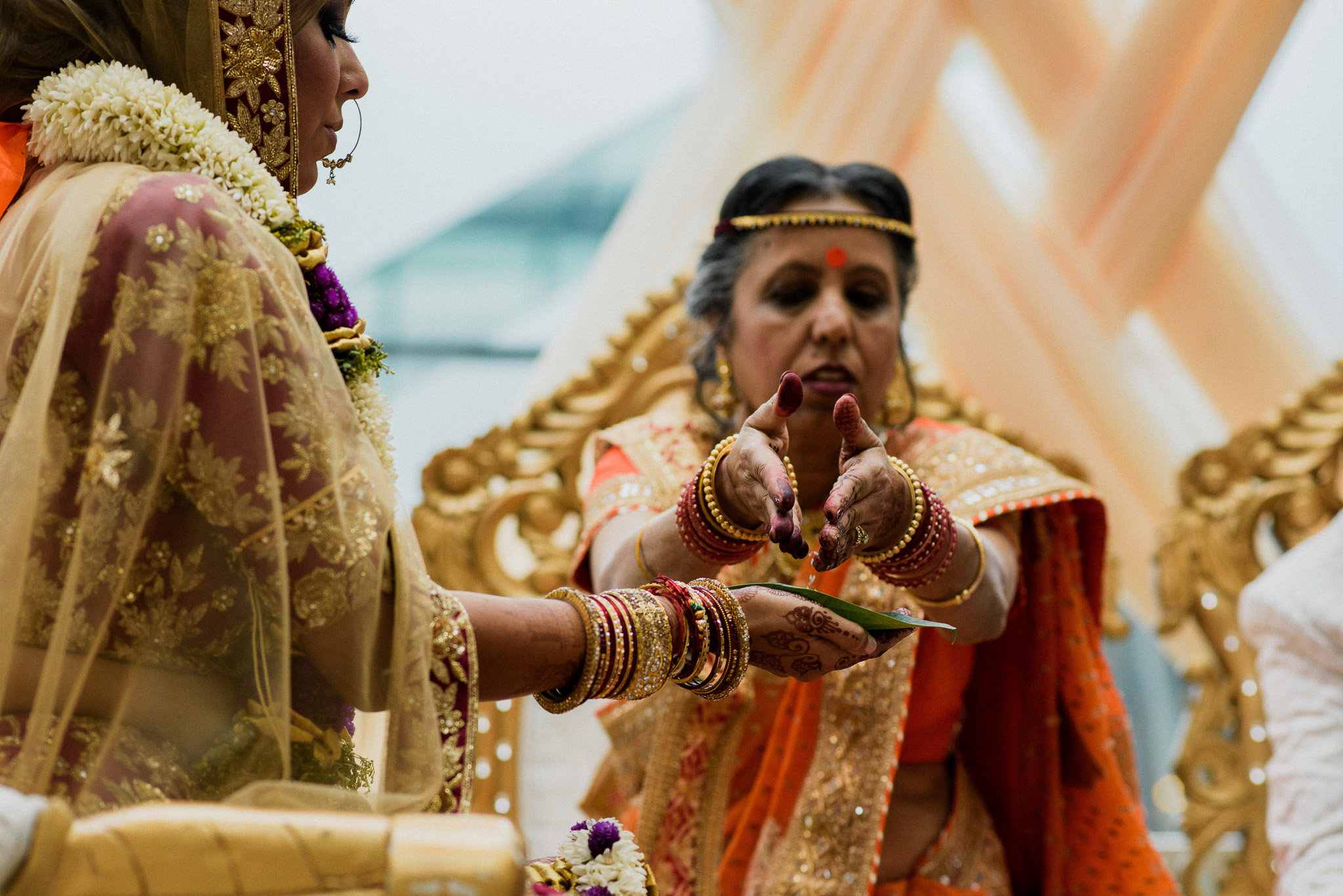 destination indian wedding ceremony at the ritz carlton charlotte NC