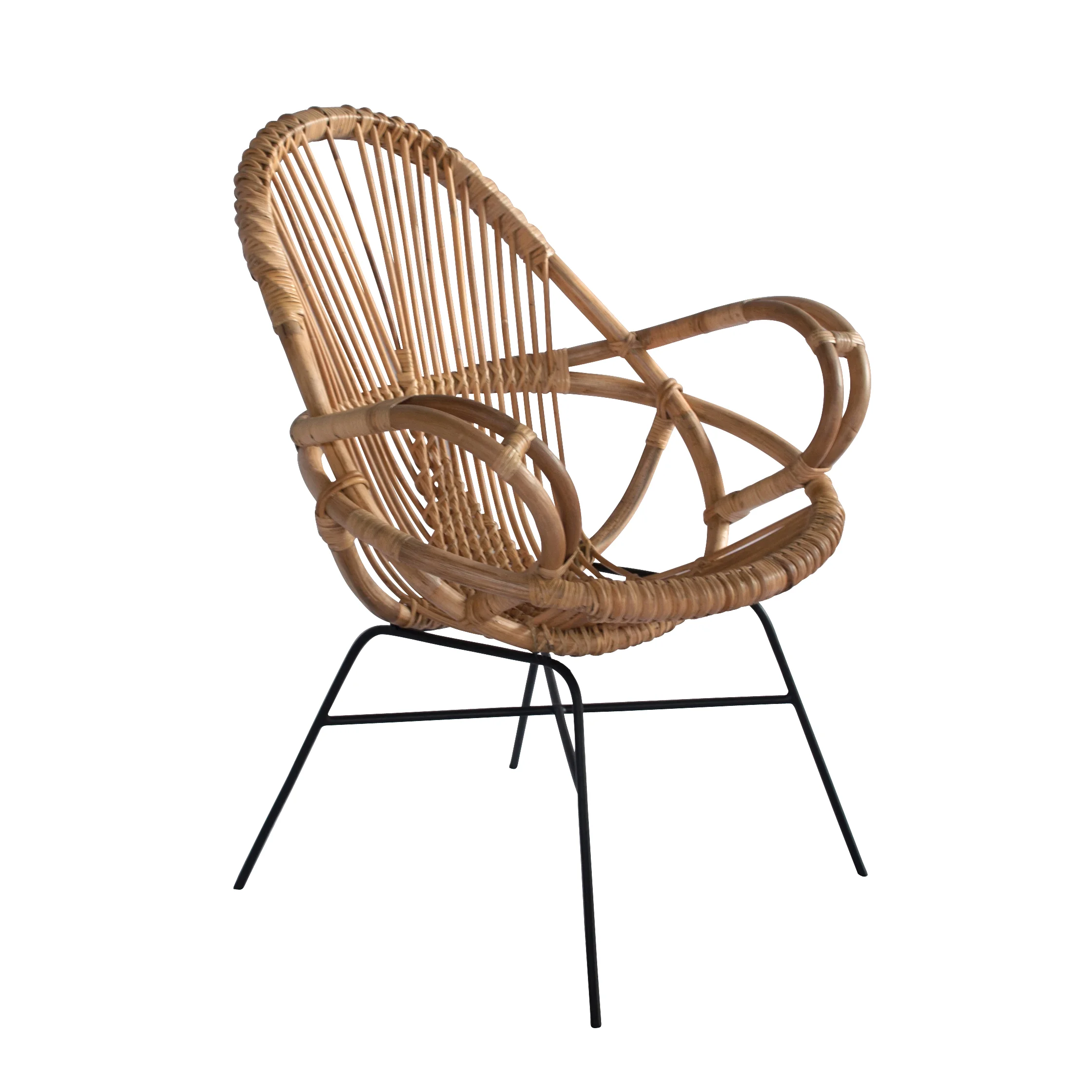 Diamond Rattan Chair - LeMay Shop
