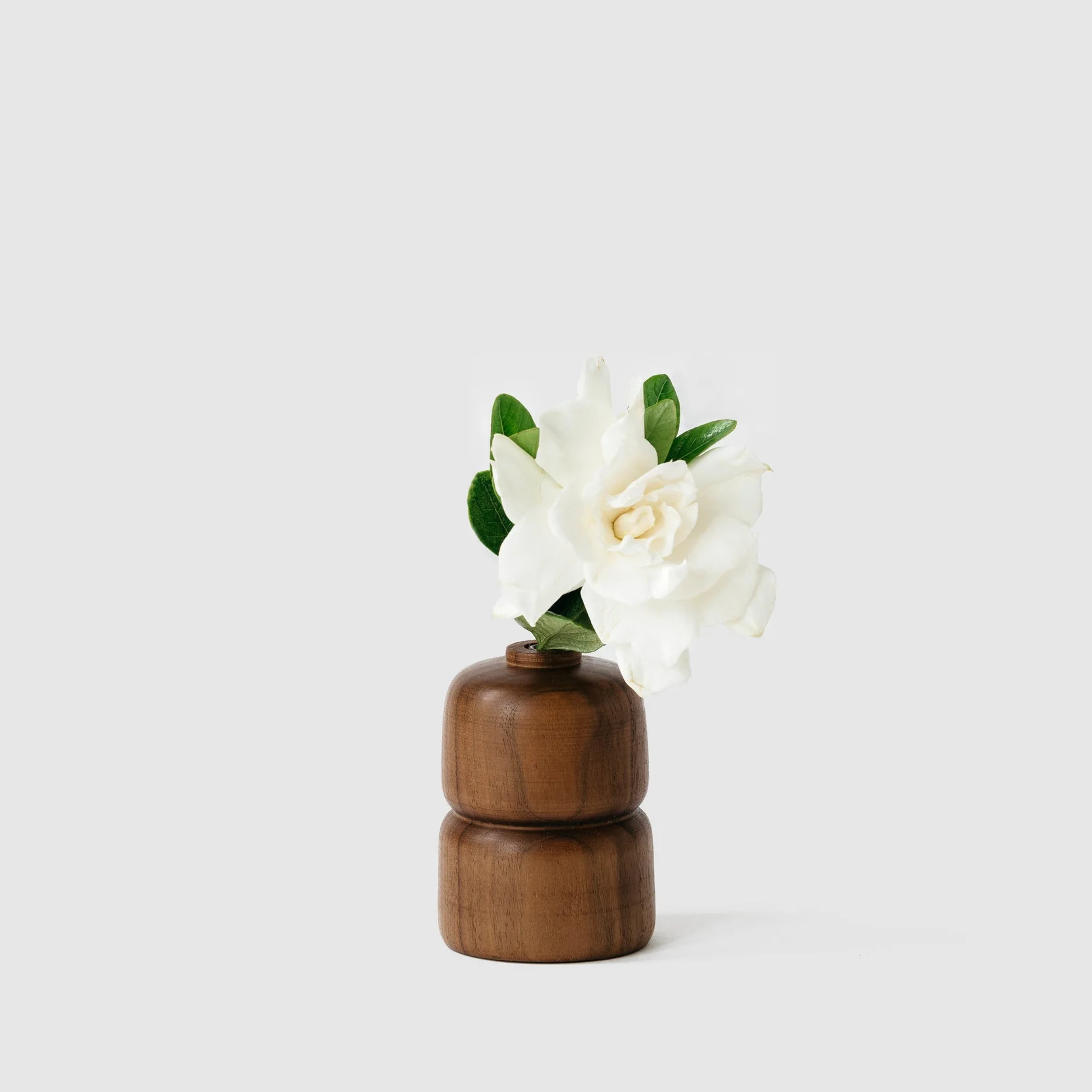Double Walnut Bud Vase - LeMay Shop
