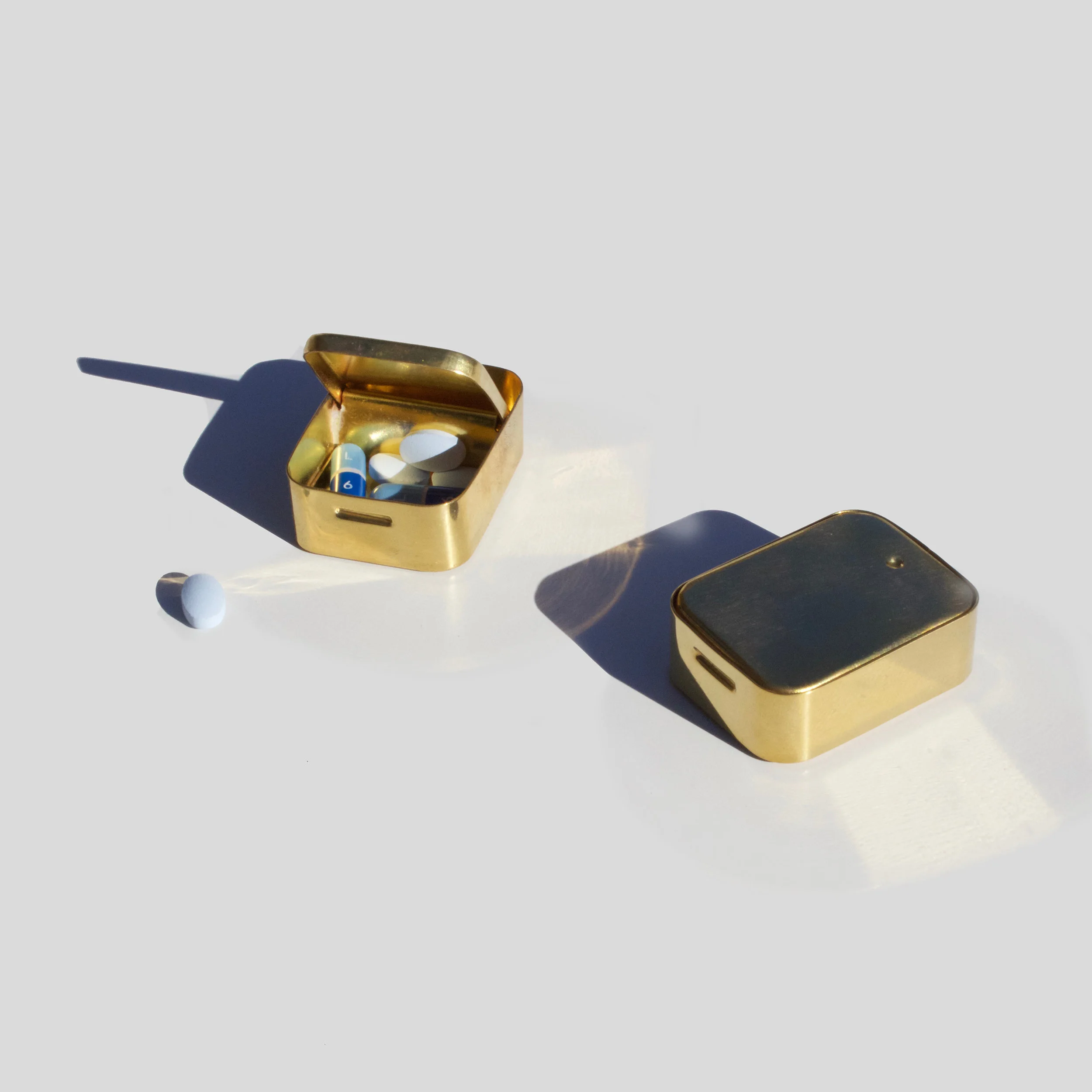 Assam Brass Pill Box - LeMay Shop