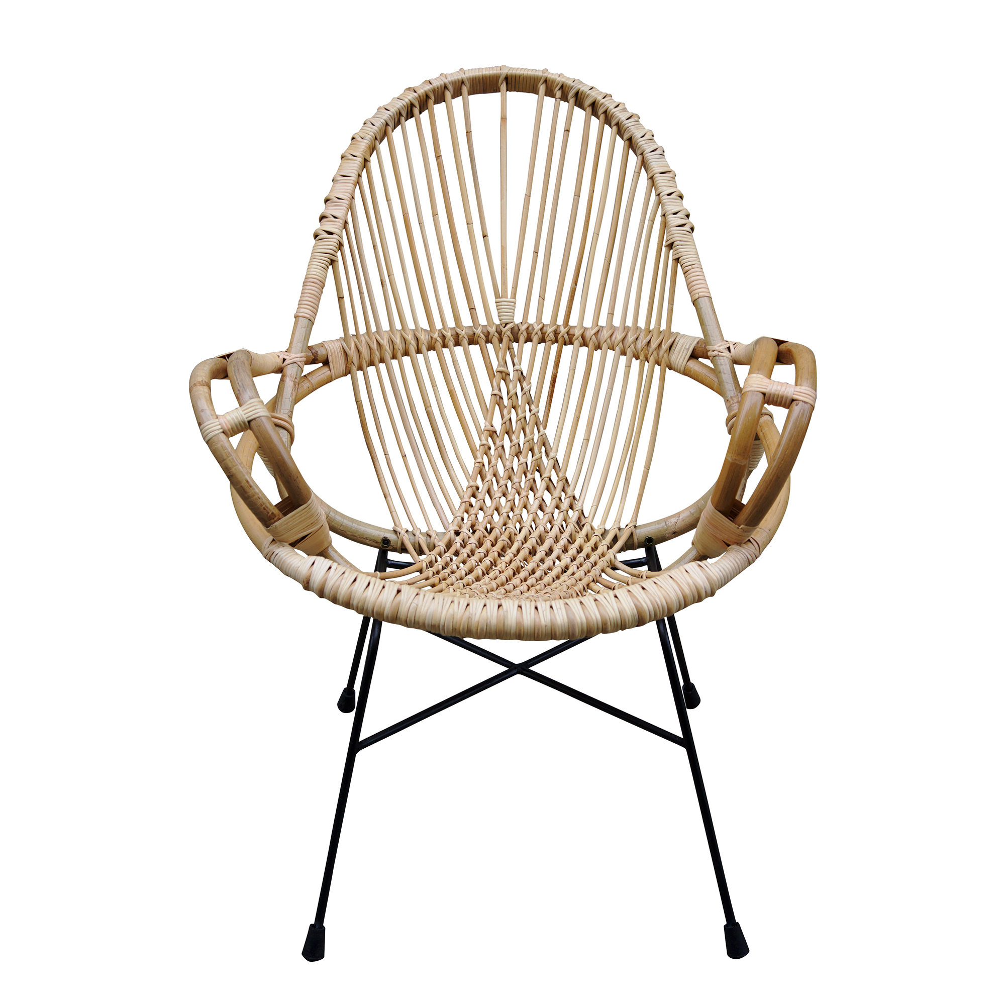 Outdoor Diamond Rattan Chair - LeMay Shop