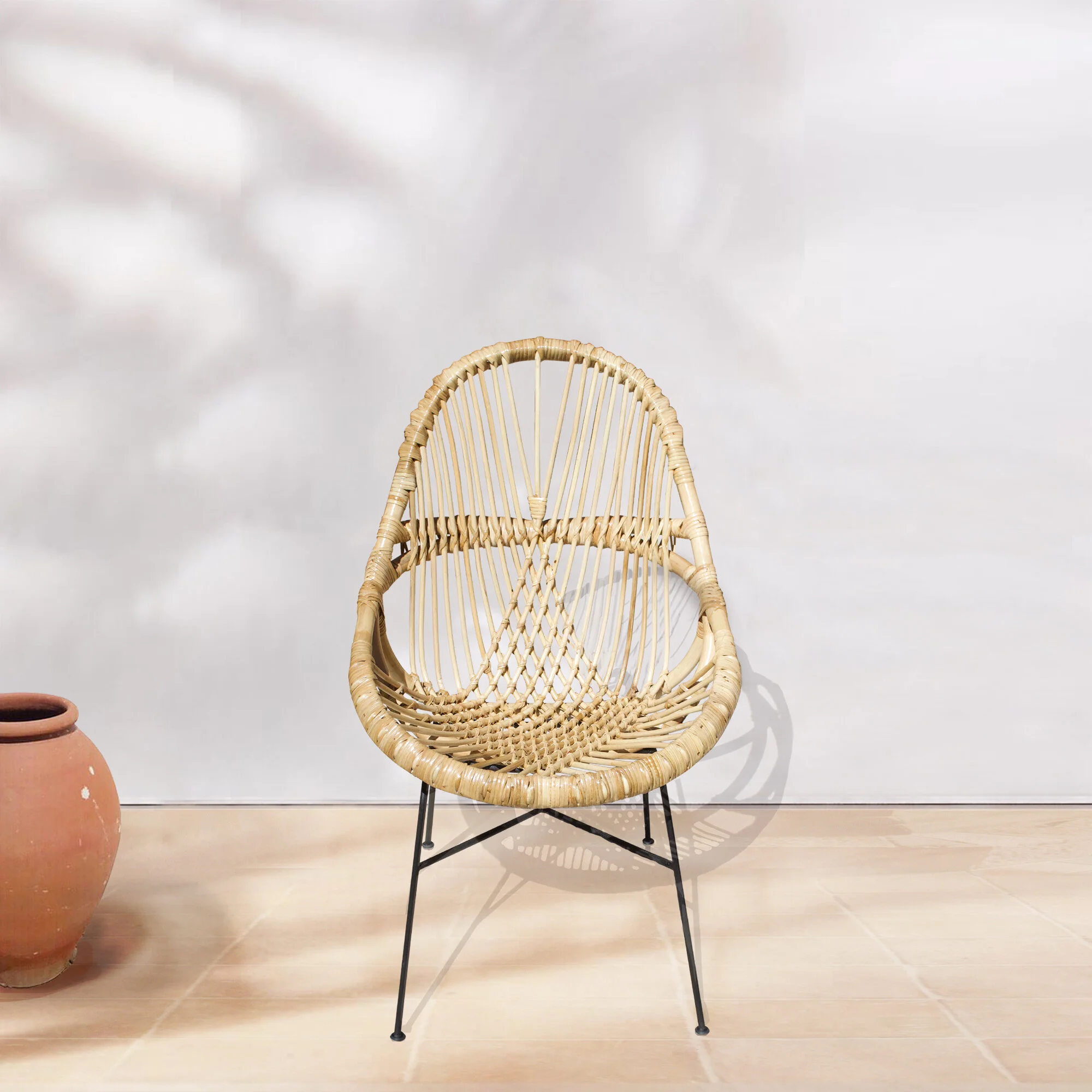 Diamond Rattan Dining Chair - LeMay Shop