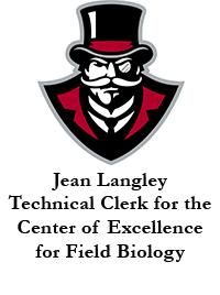 Jean Langley, Technical Clerk for the Center of Excellence for Field Biology