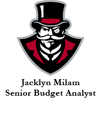 Jacklyn Milam, Senior Budget Analyst