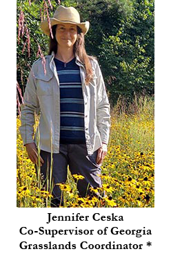 Jennifer Ceska, Co-Supervisor of Georgia Grasslands Coordinator *