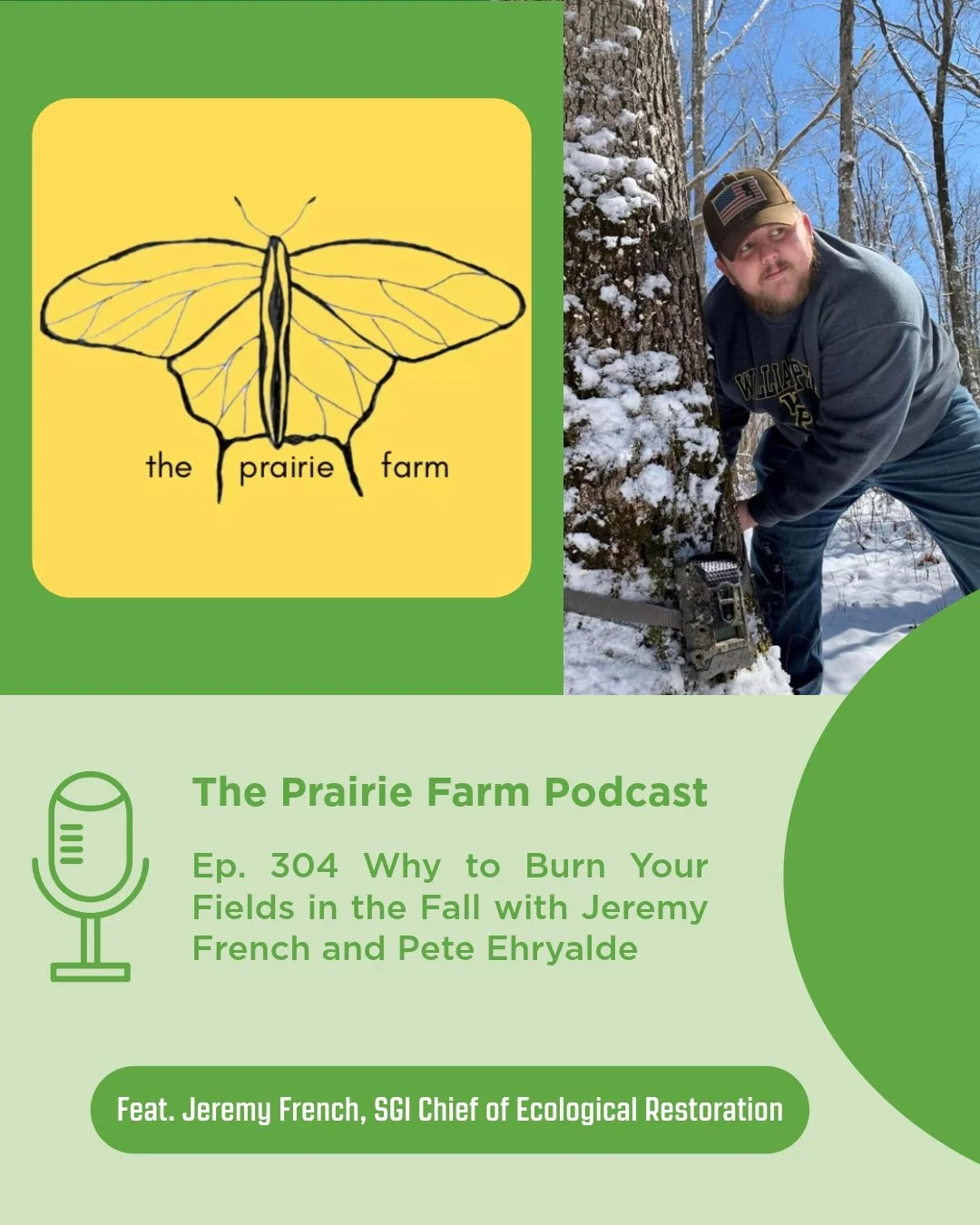 🎙️Podcast Drop! 🎙️ 

Jeremy French &mdash; Chief of Ecological Restoration at the Southeastern Grasslands Institute &mdash; is featured on episode 304 of @theprairiefarm podcast: &ldquo;Why to Burn Your Fields in the Fall&rdquo;. Jeremy discusses t