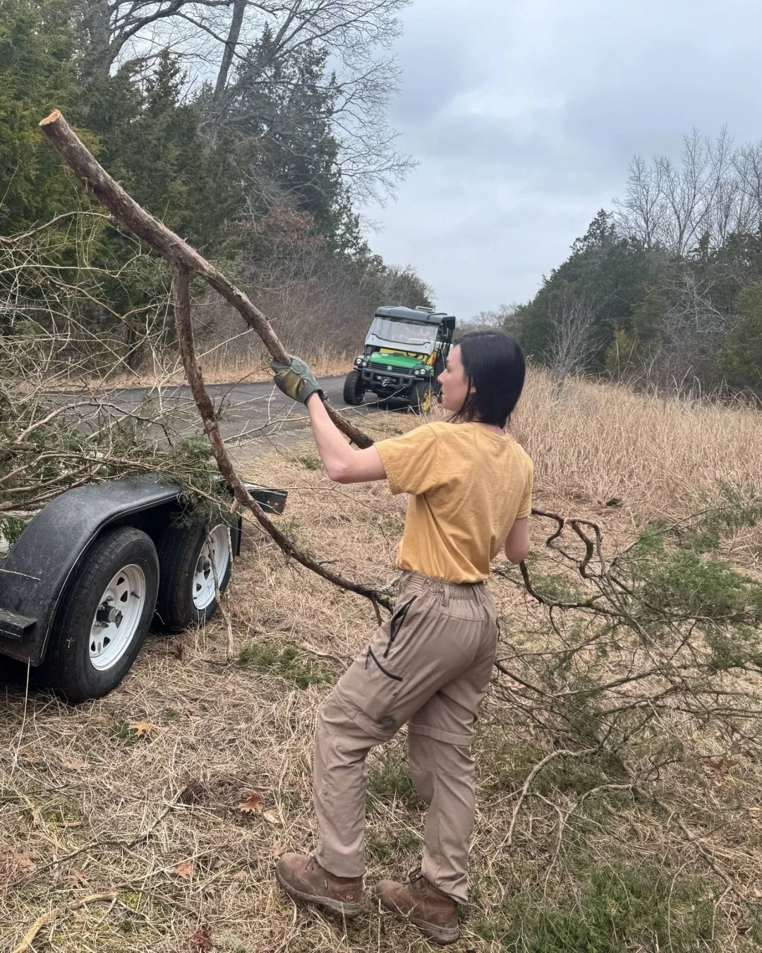 The work of SGI&rsquo;s NPS crew at Stones River National Battlefield continues! Despite recent rainy &amp; muddy conditions, our Clarksville and South restoration field technician teams continue their work with heavy trees &amp; machinery to allow s