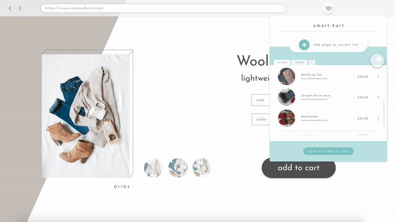 creating new list by clicking on new tab and adding item