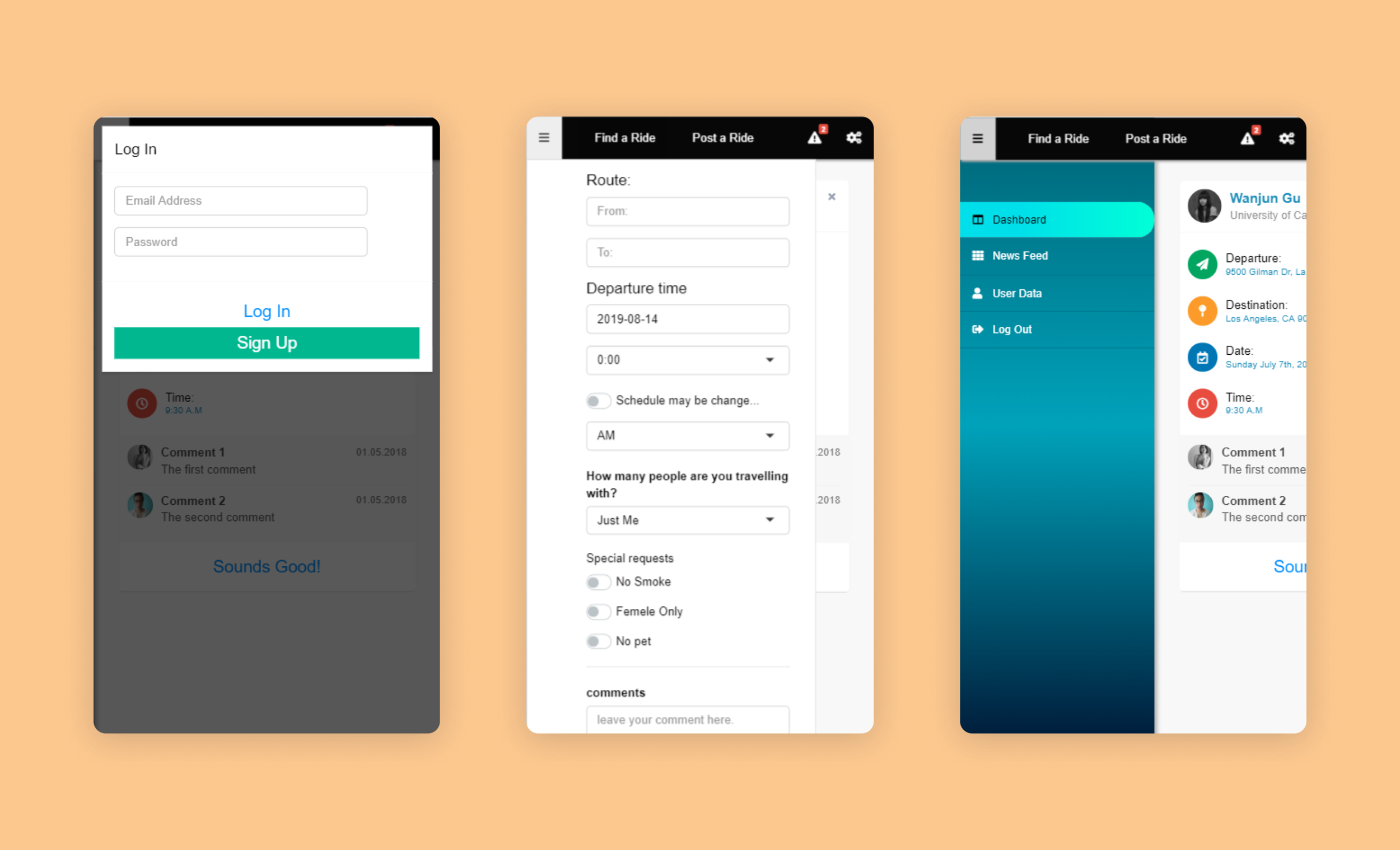 We will work on adjusting the layout and color scheme after user testing.