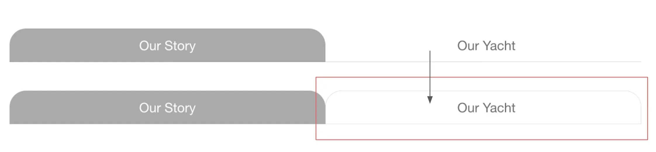 Add outlines for tabs under “About” page