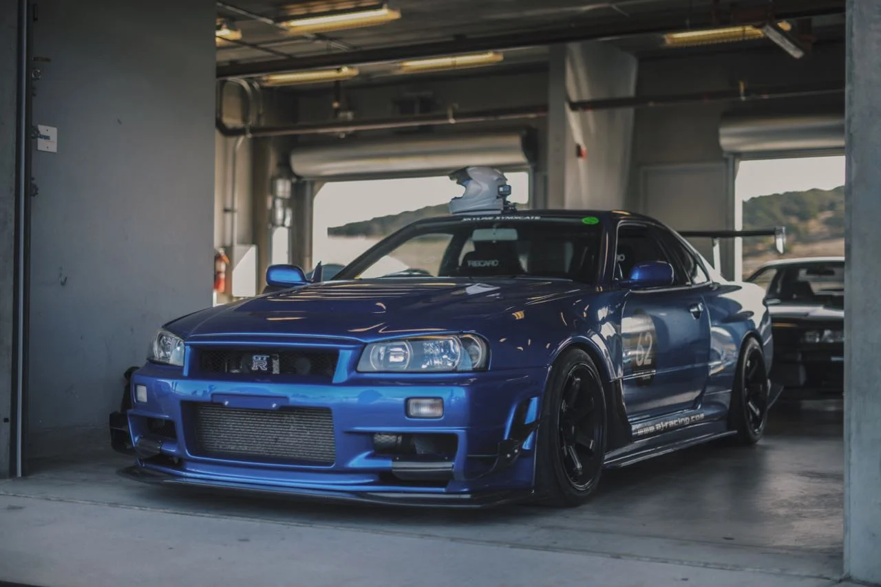 Bayside blue R34 Skyline GTR laguna seca cw collective 12.jpg