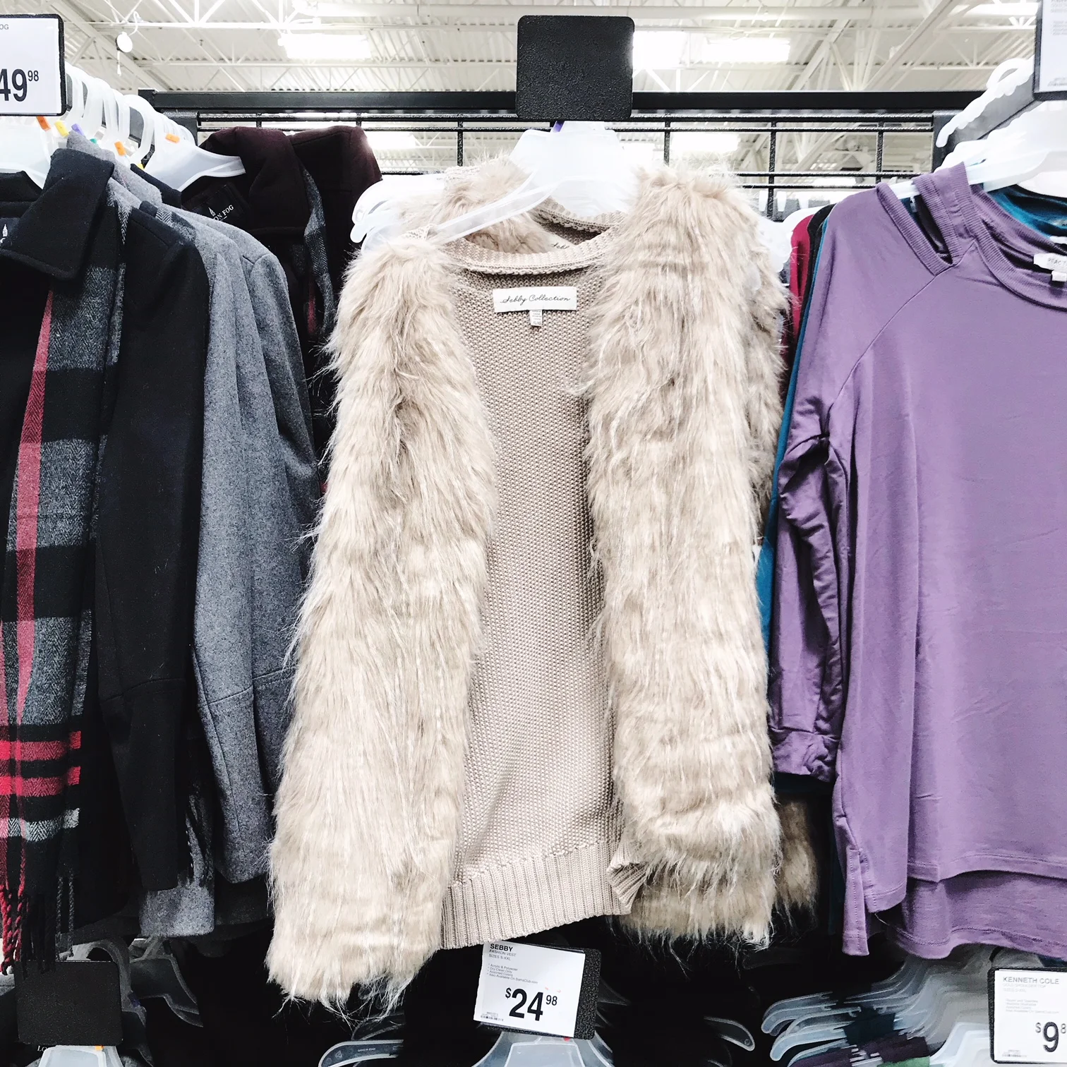 Fur Vest #samsclubstyle