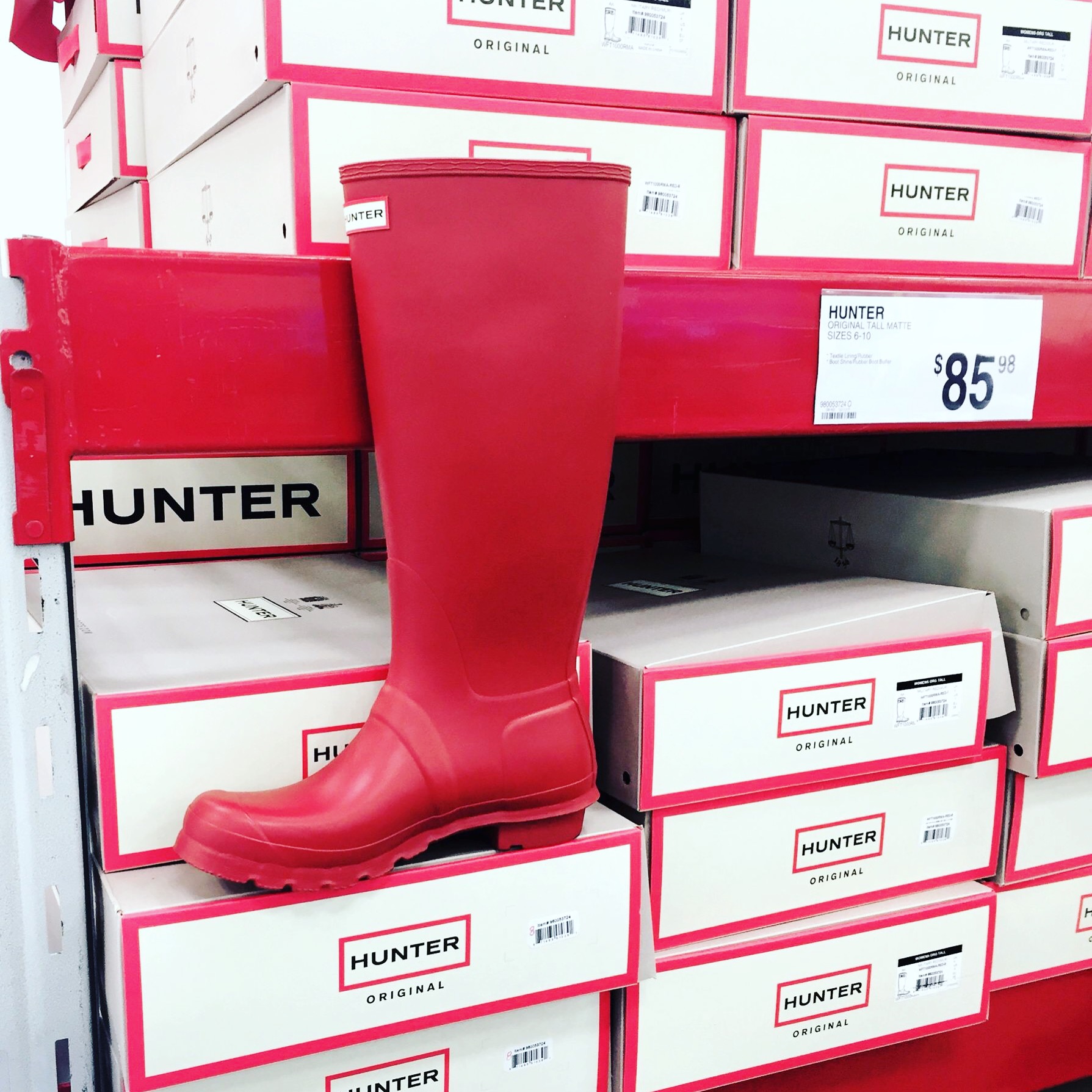 Red Hunter Boots — Sam's Simple Savings