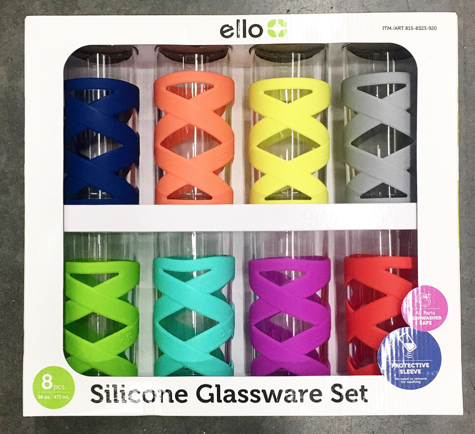 Ello Cru 17 oz. Stemless Glass Wine Set with Silicone Protection, 8 Pack -  Sam's Club