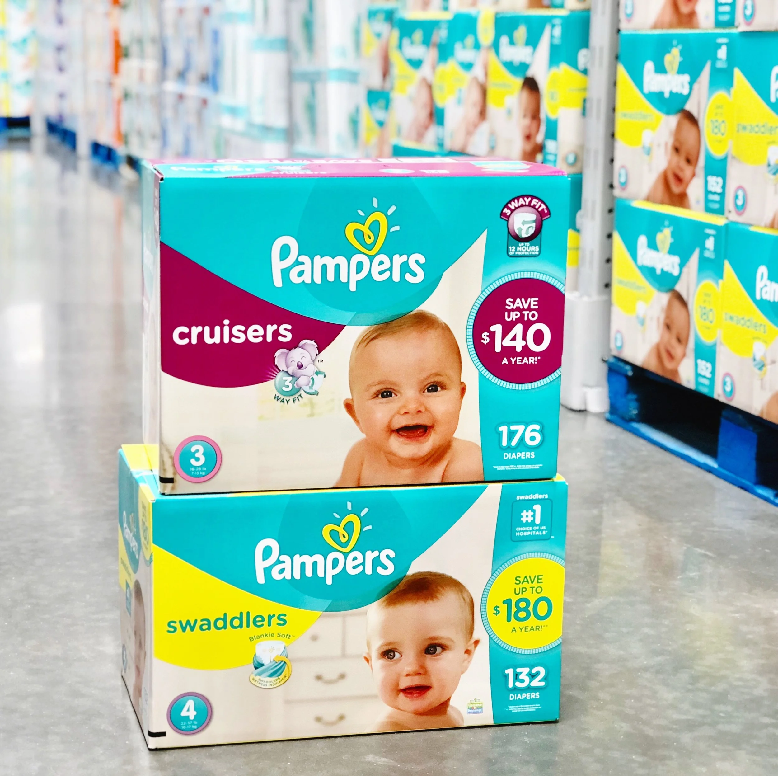 pampers at sams