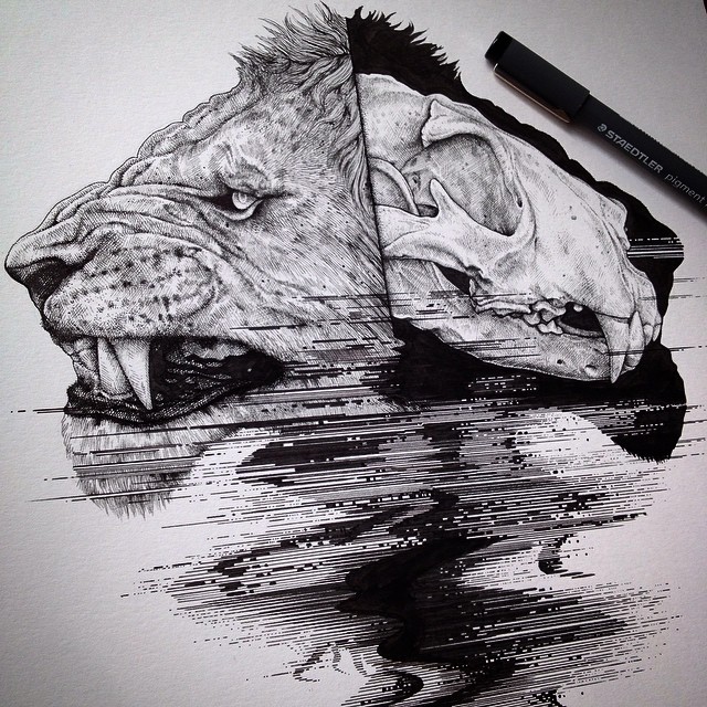 Paul’s work often features these incredible anatomy abstracts.