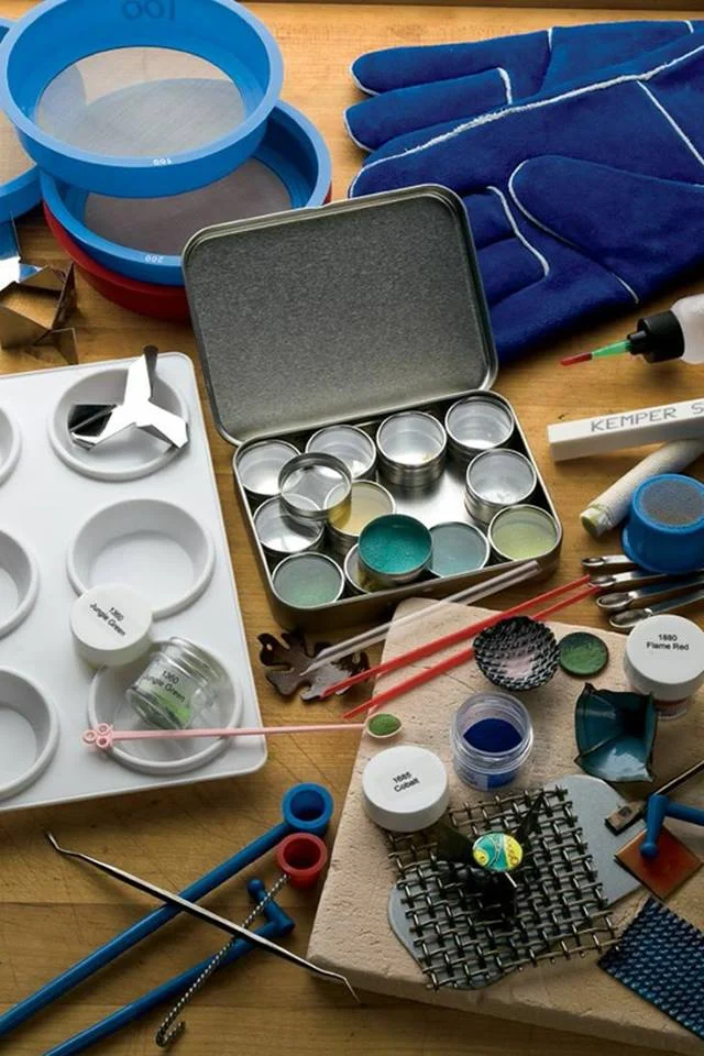 Come and learn the art of enamelling and jewellery making on these 2 week taster workshops this Summer. Create handmade jewellery pieces while learning how to apply glass enamel to copper using powdered glazes then fire in a small kiln for instant results! Techniques covered include stencil work, silver foil application and cloisonné. cut shapes from copper then decorate using hammering techniques. Simple wire work to include piercing, chain links and jump rings is also included. You with be encouraged to plan and design your work to enable you to create your unique jewellery Course fee is £60 for 2 classes all materials included. Book your first class then choice from another date within the programme. Expect fun and creativity!
