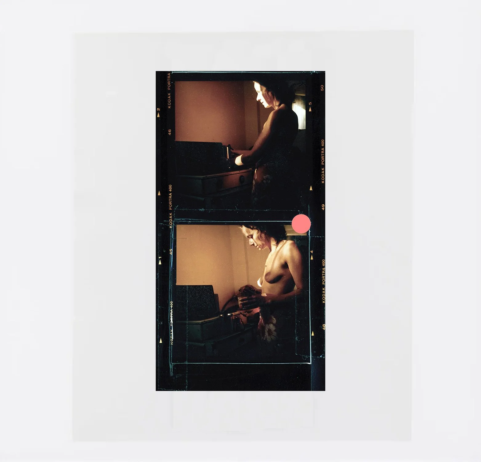    #45 Contact sheet detail, Île de Levant,  2016                                                                                            C-print, 8 × 5 cm  